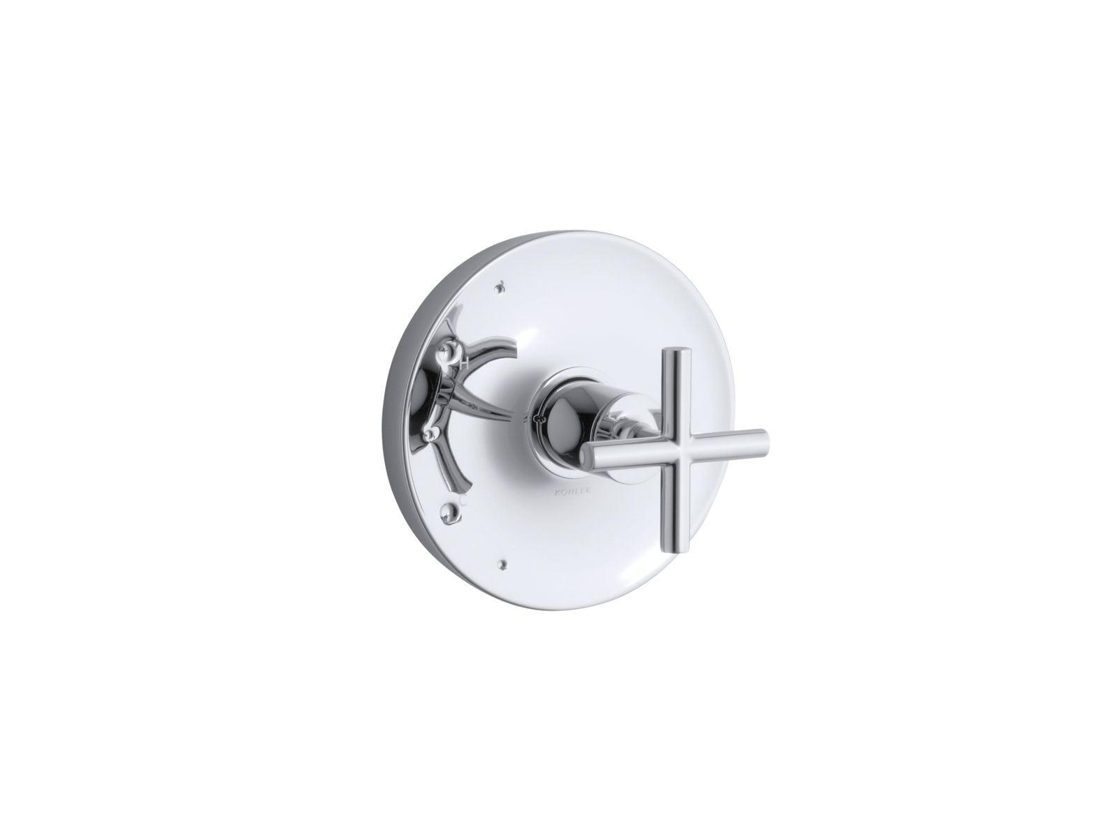Purist Kohler Rite-Temp Valve Trim with Cross Handle