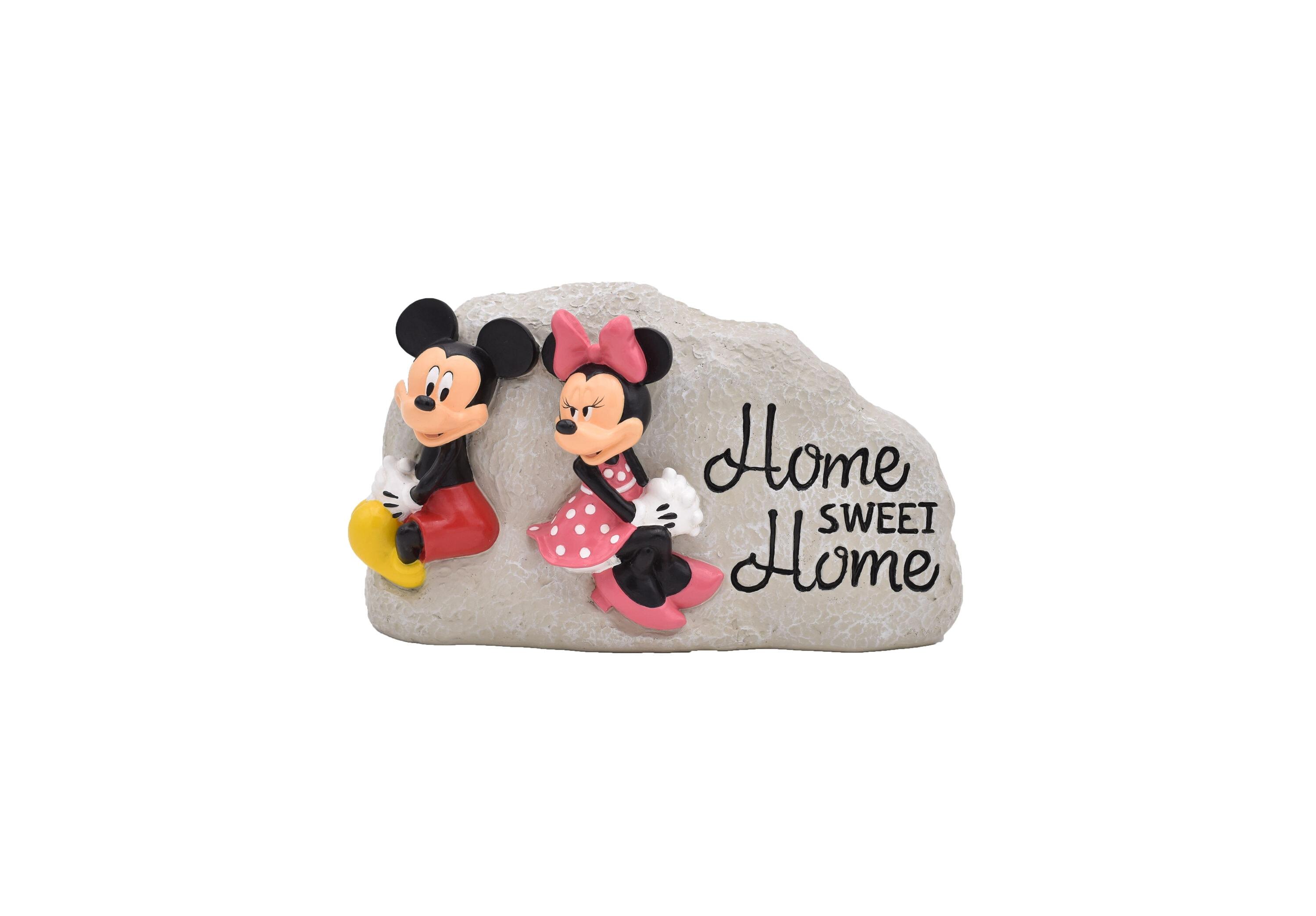 Back Yard Glory Disney Mickey Mouse and Minnie Mouse Home Sweet Home Garden Rock