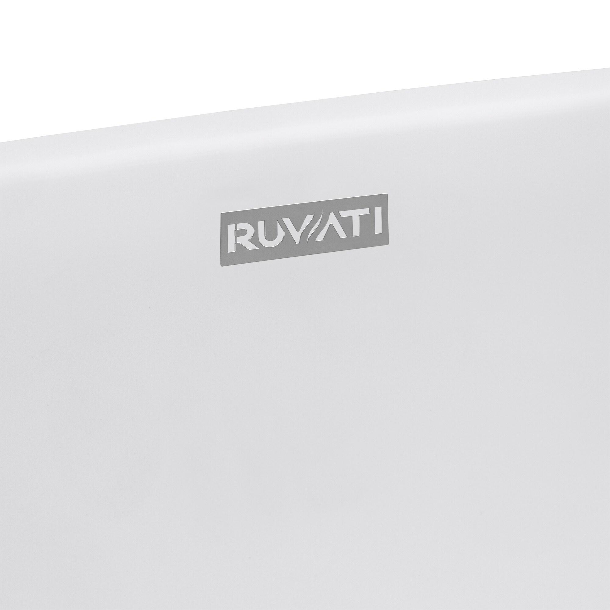 Ruvati 19-inch epiStone Solid Surface Modern Bathroom Vessel Sink