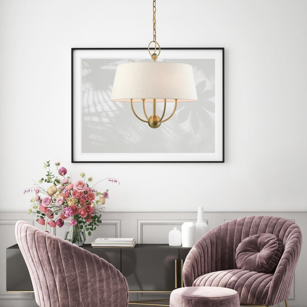 Livex Lighting Cartwright 4 - Light Pendant in  Antique Brass