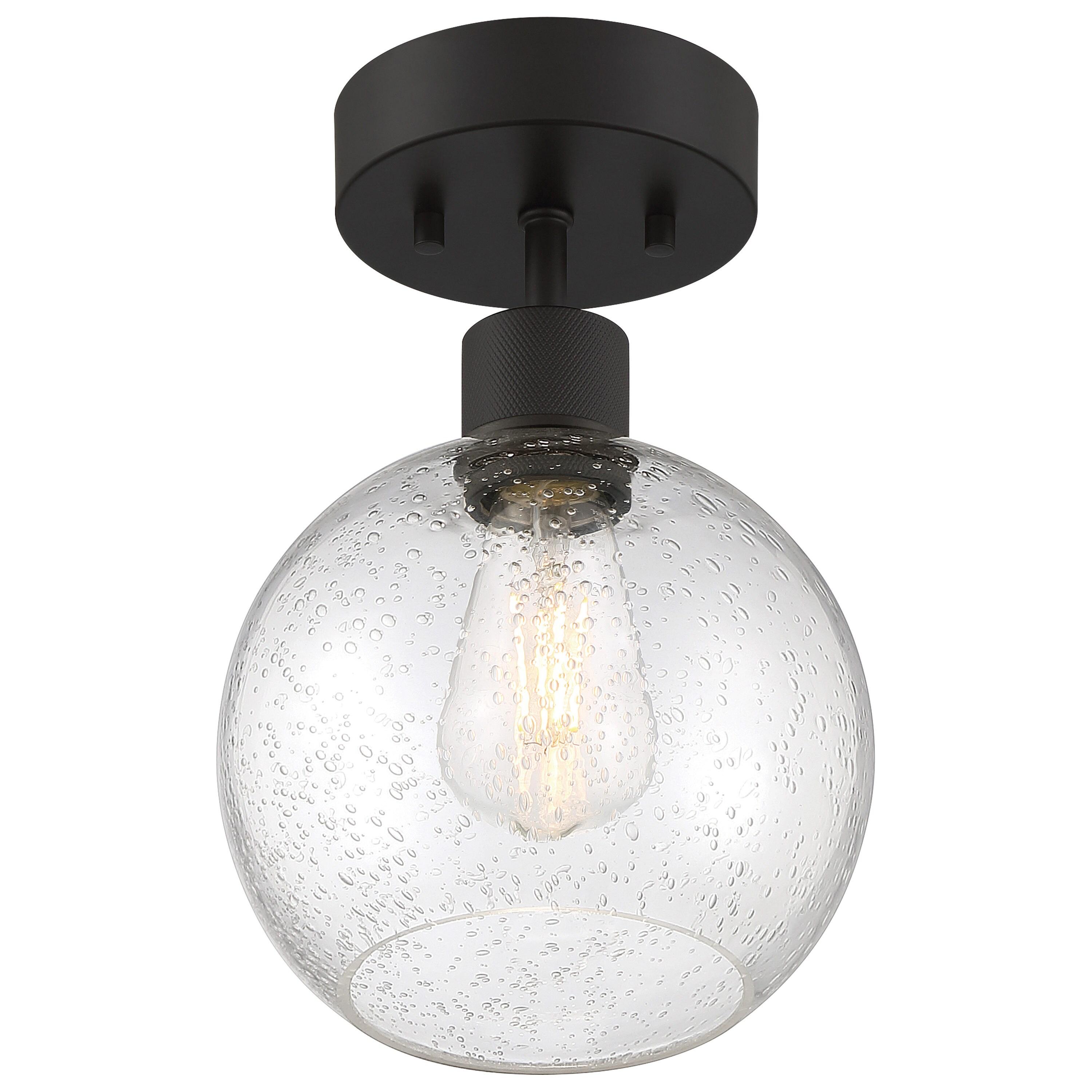 Access Lighting Port Nine 1 - Light Flush Mount in  Matte Black