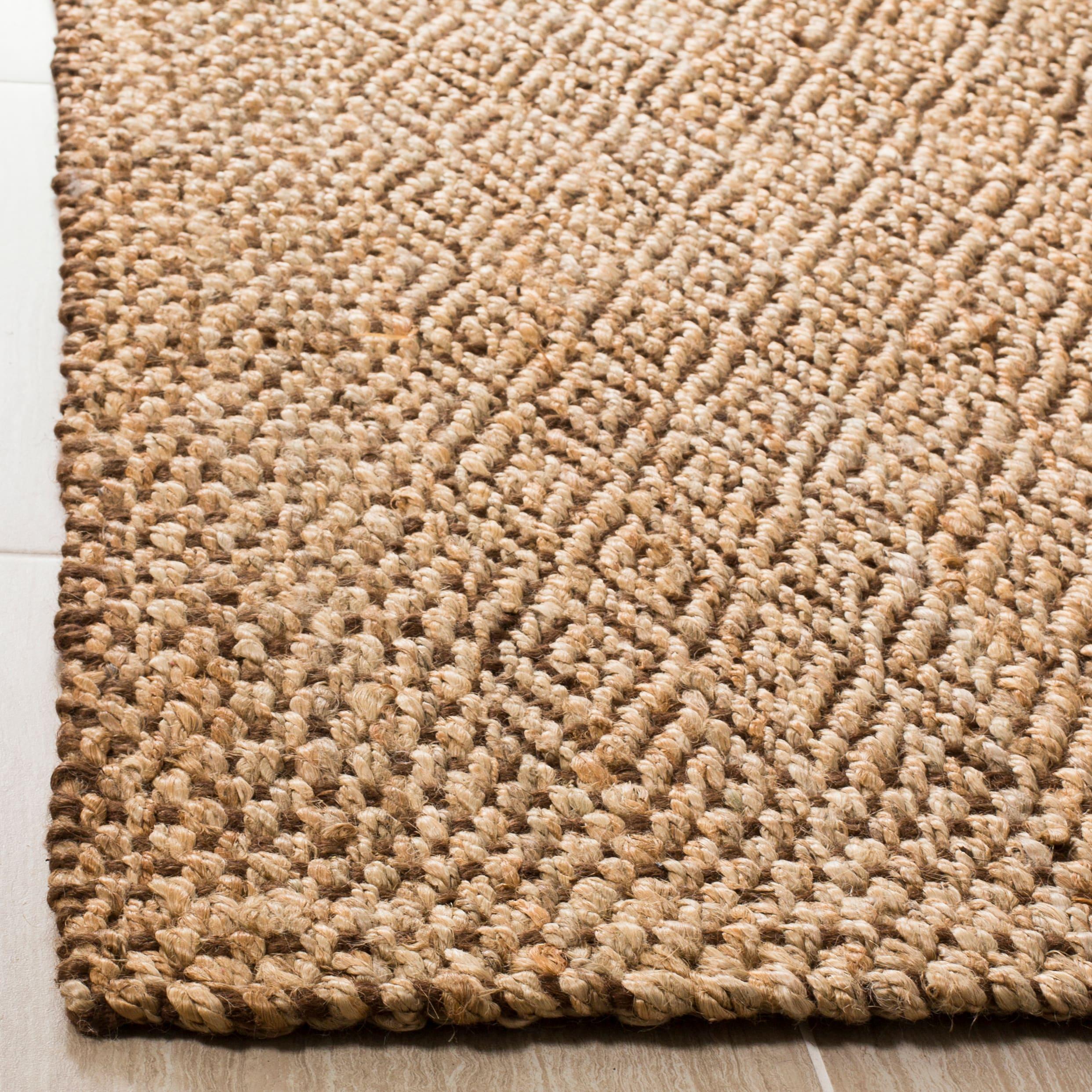 Natural Fiber NF183 Hand Woven Indoor Area Rug - Natural/Brown - 4'x6' - Safavieh