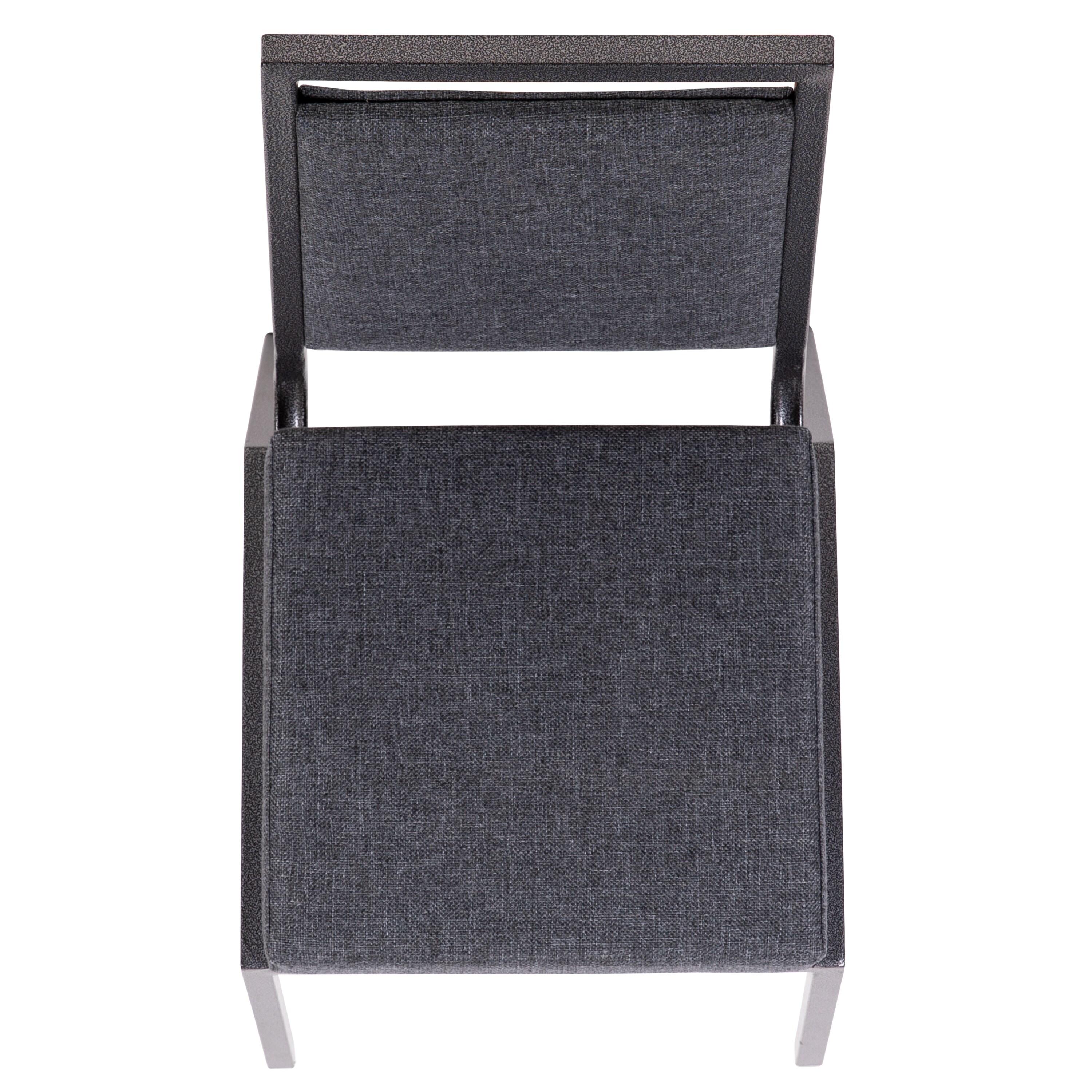 Columbus Square Back Stacking Banquet Chair with Silvervein Frame