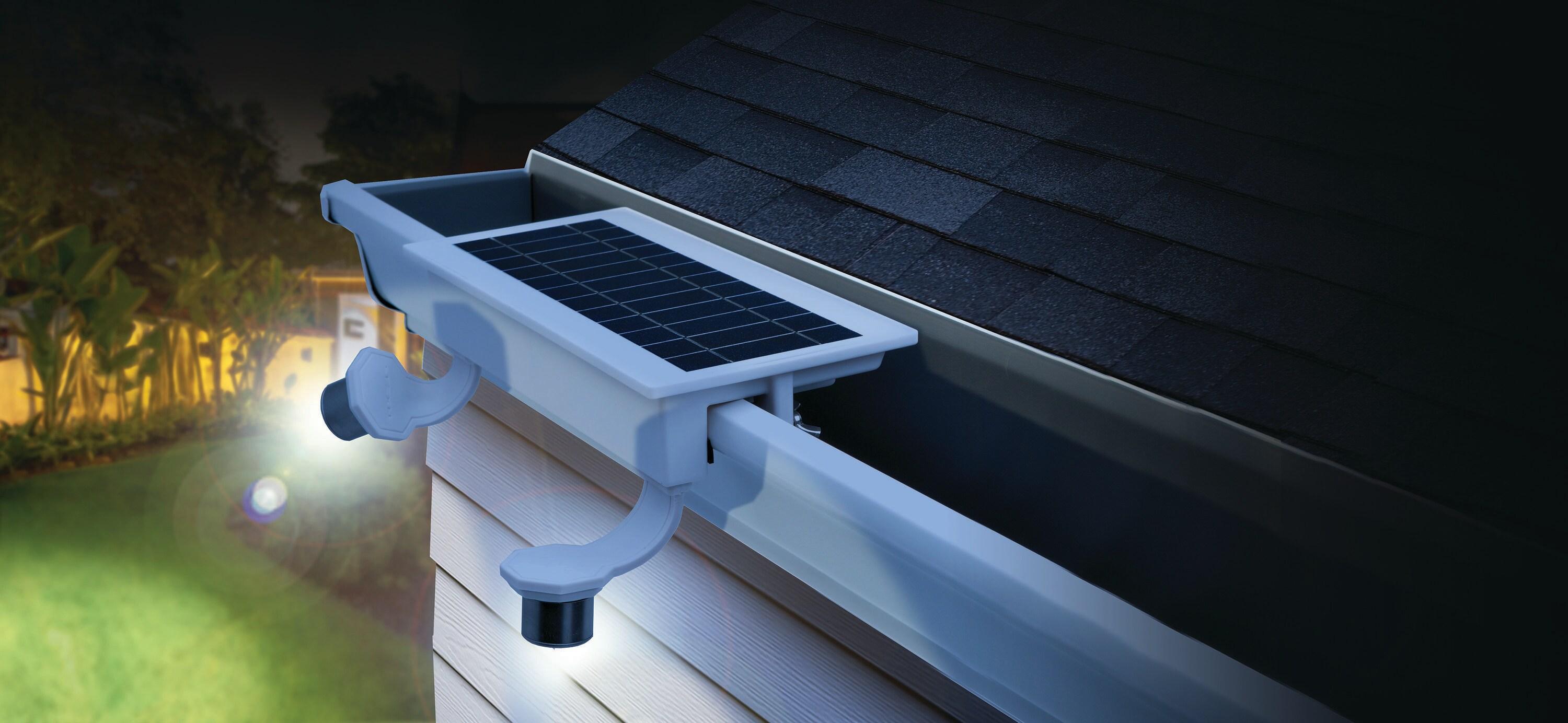 2 - Head LED Solar Powered Dusk to Dawn Outdoor Security Spotlight