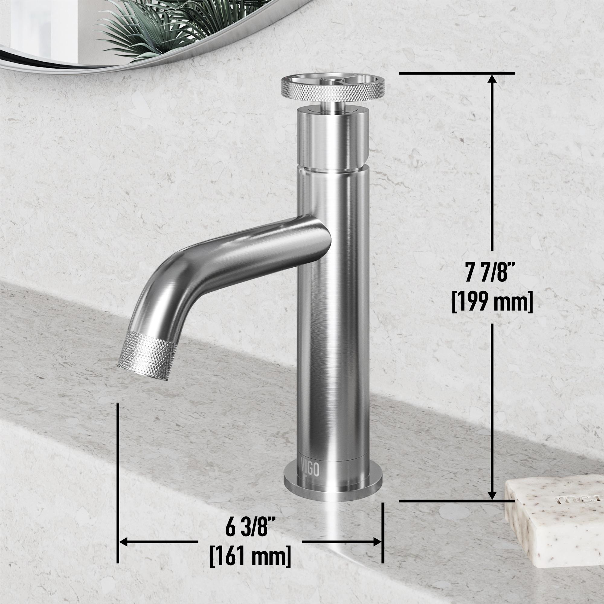 Cass 8" H Single Handle Single Hole Bathroom Faucet