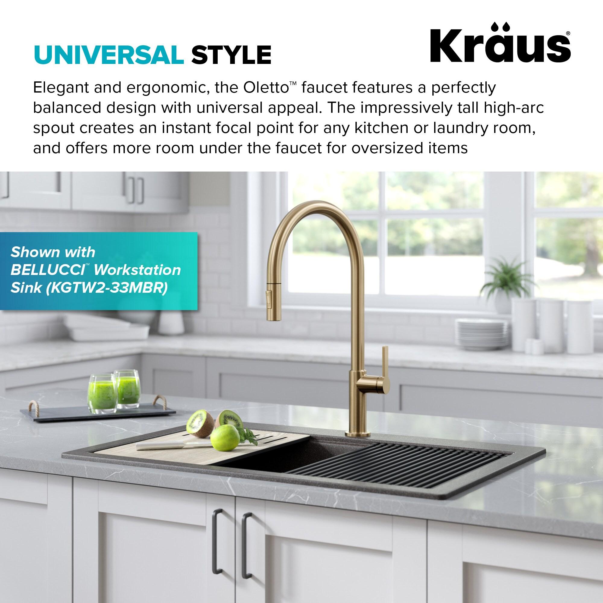 Oletto Single Handle Pull-Down Kitchen Faucet