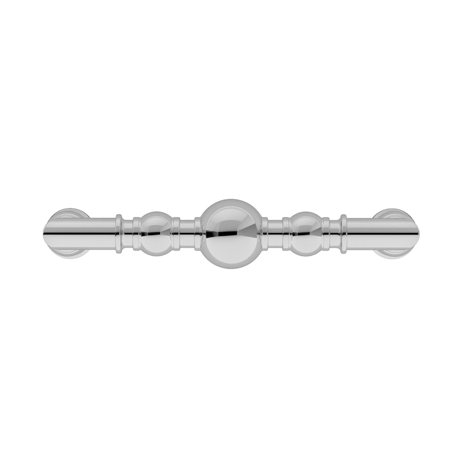 Richelieu Hardware BP878996140 Firenze Collection 3 3/4-inch (96 mm) Center-to-Center Chrome Traditional Round Cabinet and Drawer Pull Handle for Kitchen, Bathroom, and Furniture