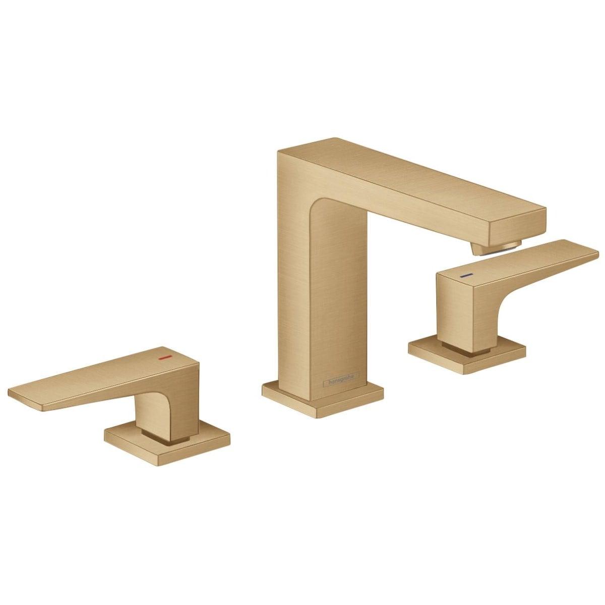 Hansgrohe Metropol Widespread Faucet 110 with Lever Handles and Drain Assembly, 1.2 GPM