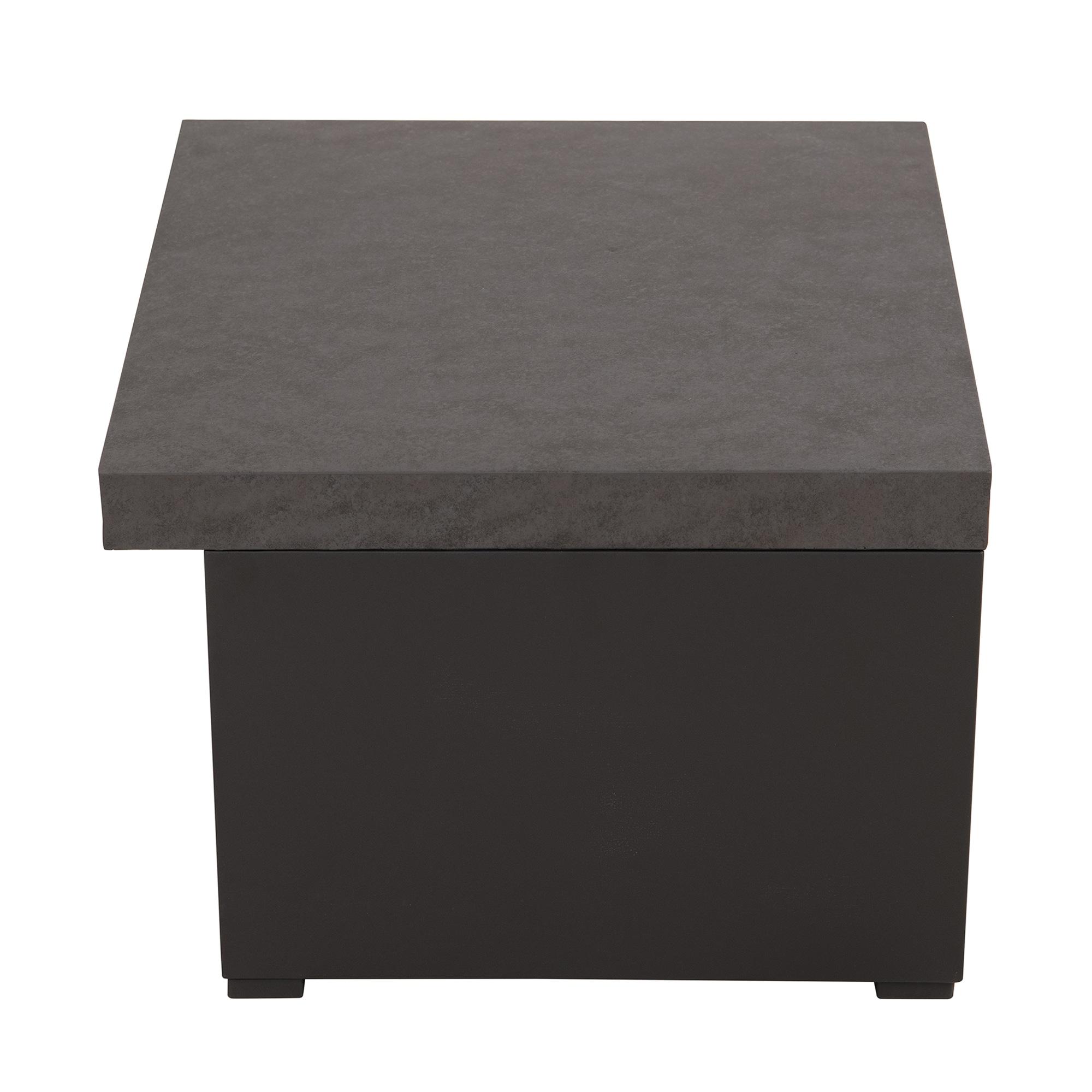 Matte Black Steel Wood-Burning Outdoor Fireplace with Chimney