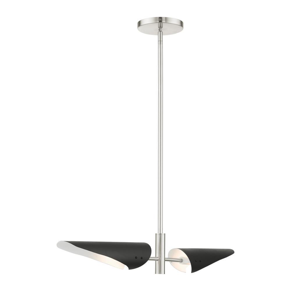 Livex Lighting Capistrano 2 - Light Chandelier in  Brushed Nickel