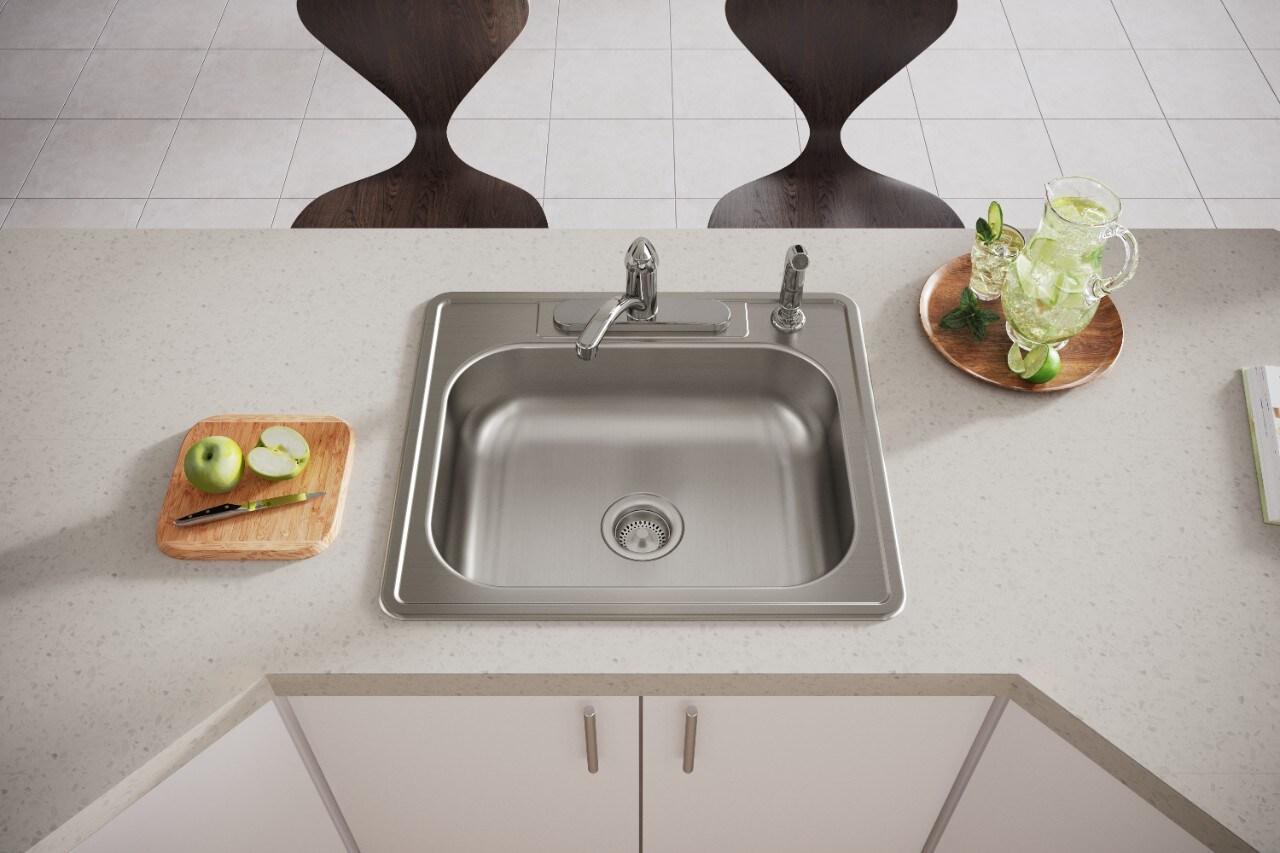 Dayton 25" L x 22" W Drop-In Kitchen Sink