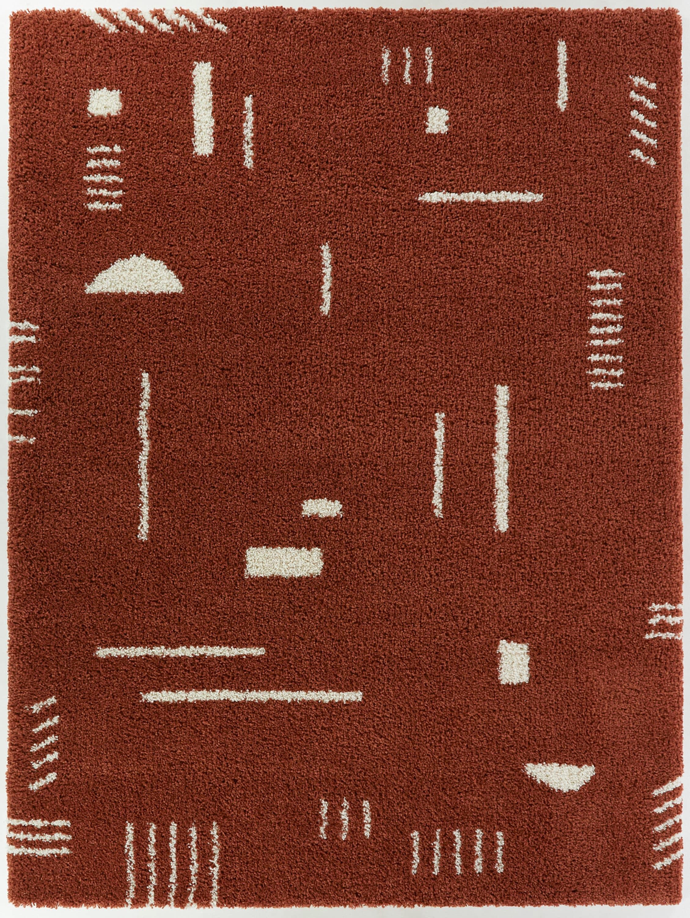 Morin Geometric Shag Area Rug