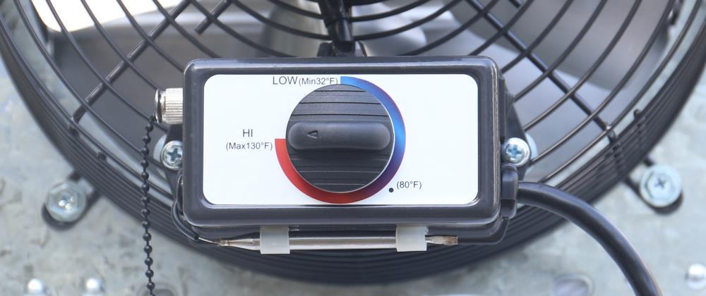 iLiving ILG8SF14V-T 14 Inch 3 Speed Attic Garage Growing Ventilation Exhaust Fan