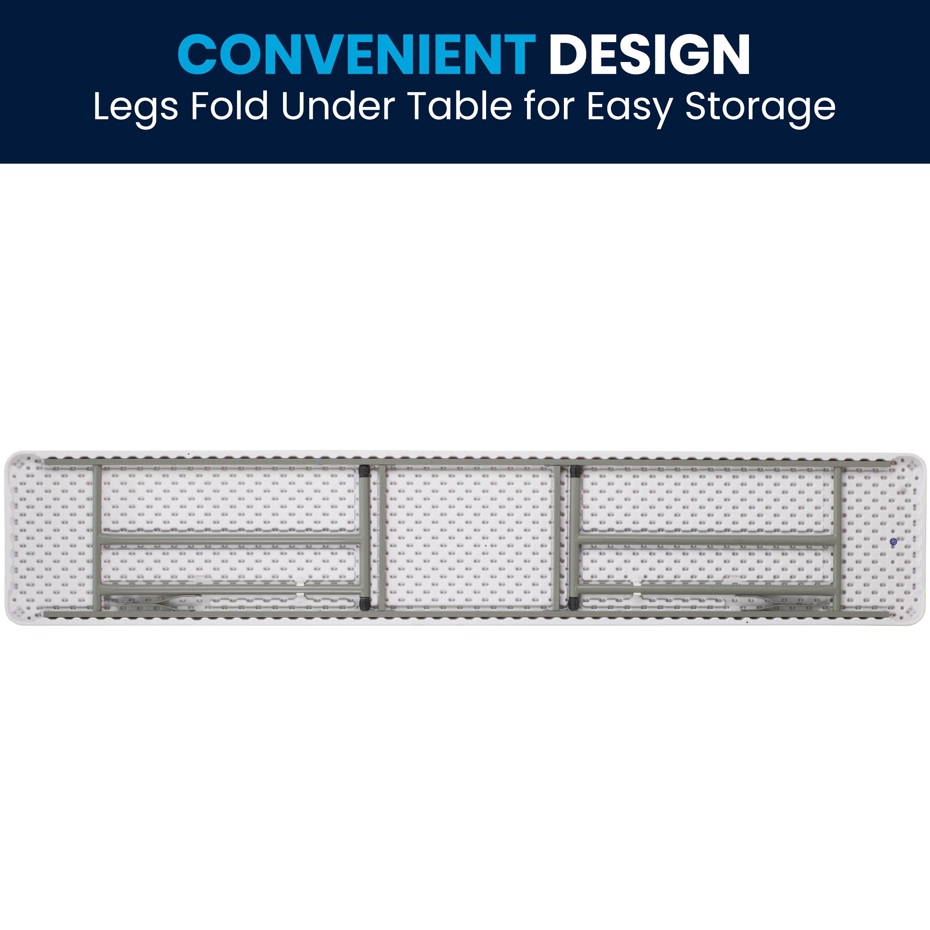 Noah Rectangular Plastic Folding Training and Event Table