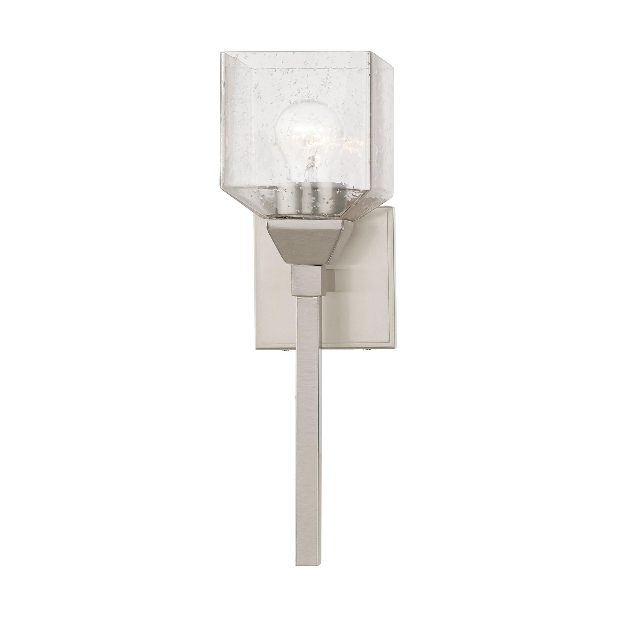 Livex Lighting Aragon 1 - Light Vanity in  Brushed Nickel