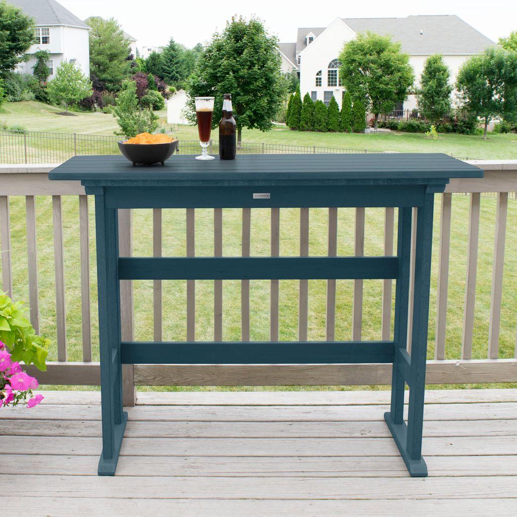 Highwood Lehigh Balcony Table - Bar Height, Outdoor, Eco-friendly, Synthetic Wood