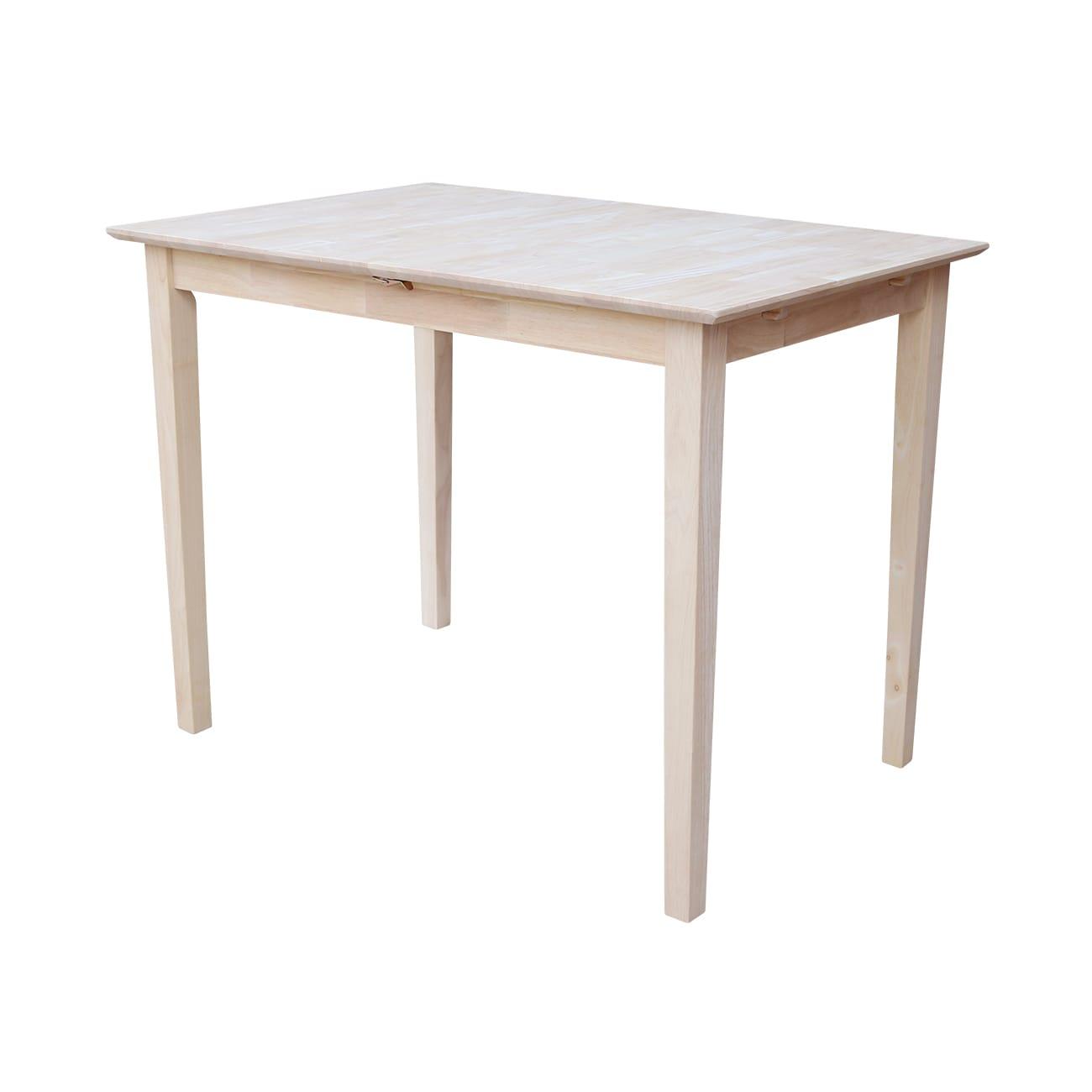 Counter Height Extendable Dining Table with Butterfly Leaf, Solid Wood - International Concepts