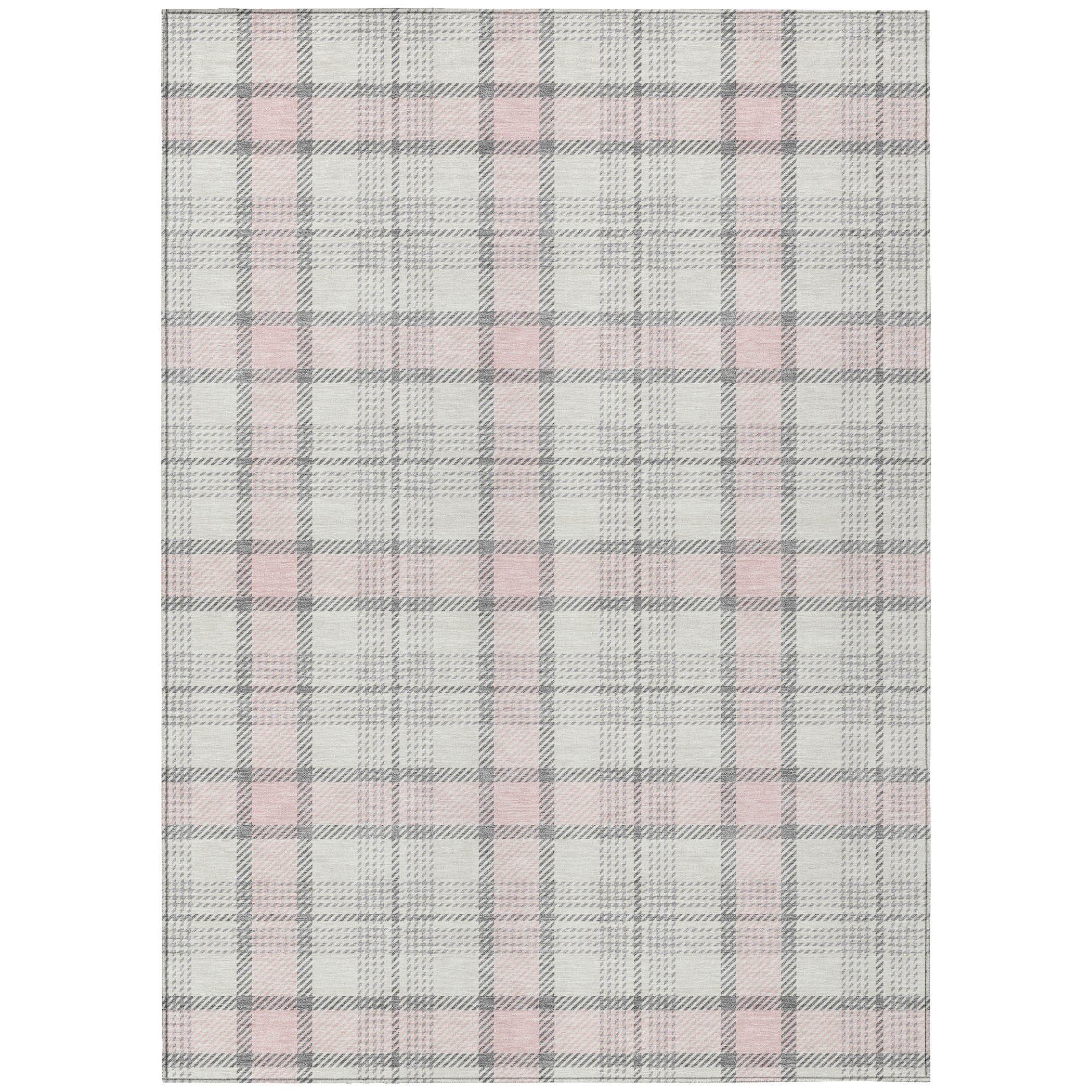 Machine Washable Indoor/Outdoor Chayden ACN1052 Pink Rug