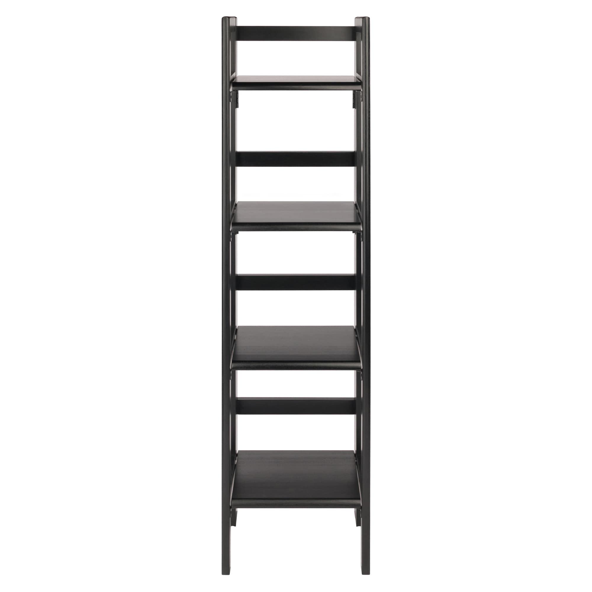 Winsome 51.34" Terry Folding Bookshelf Black