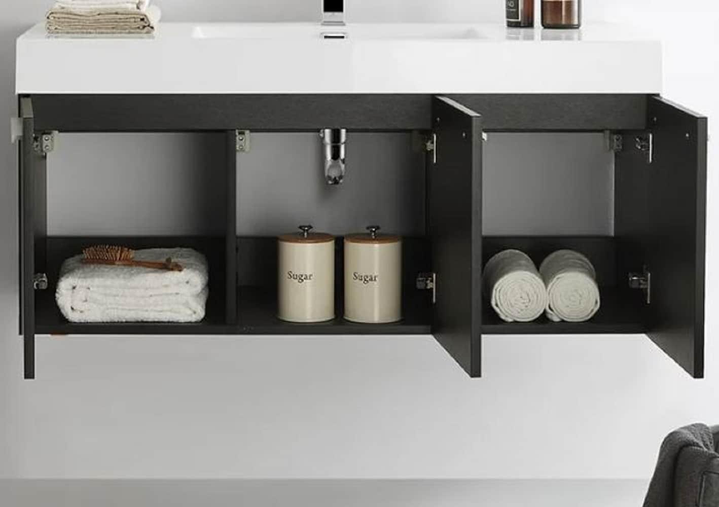 Fresca Vista 47" Wall-Mounted Single Sink Bathroom Vanity Set