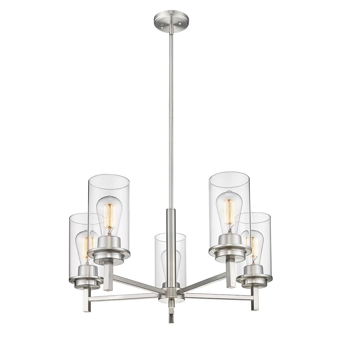 Millennium Lighting 495005 Janna 5 Light 30" Wide Chandelier - Nickel