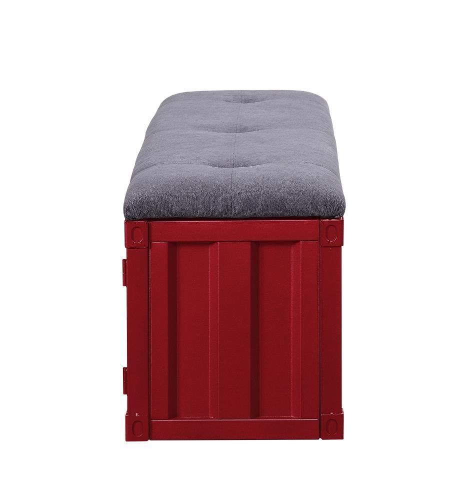 Acme Cargo Fabric Upholstered Storage Bench