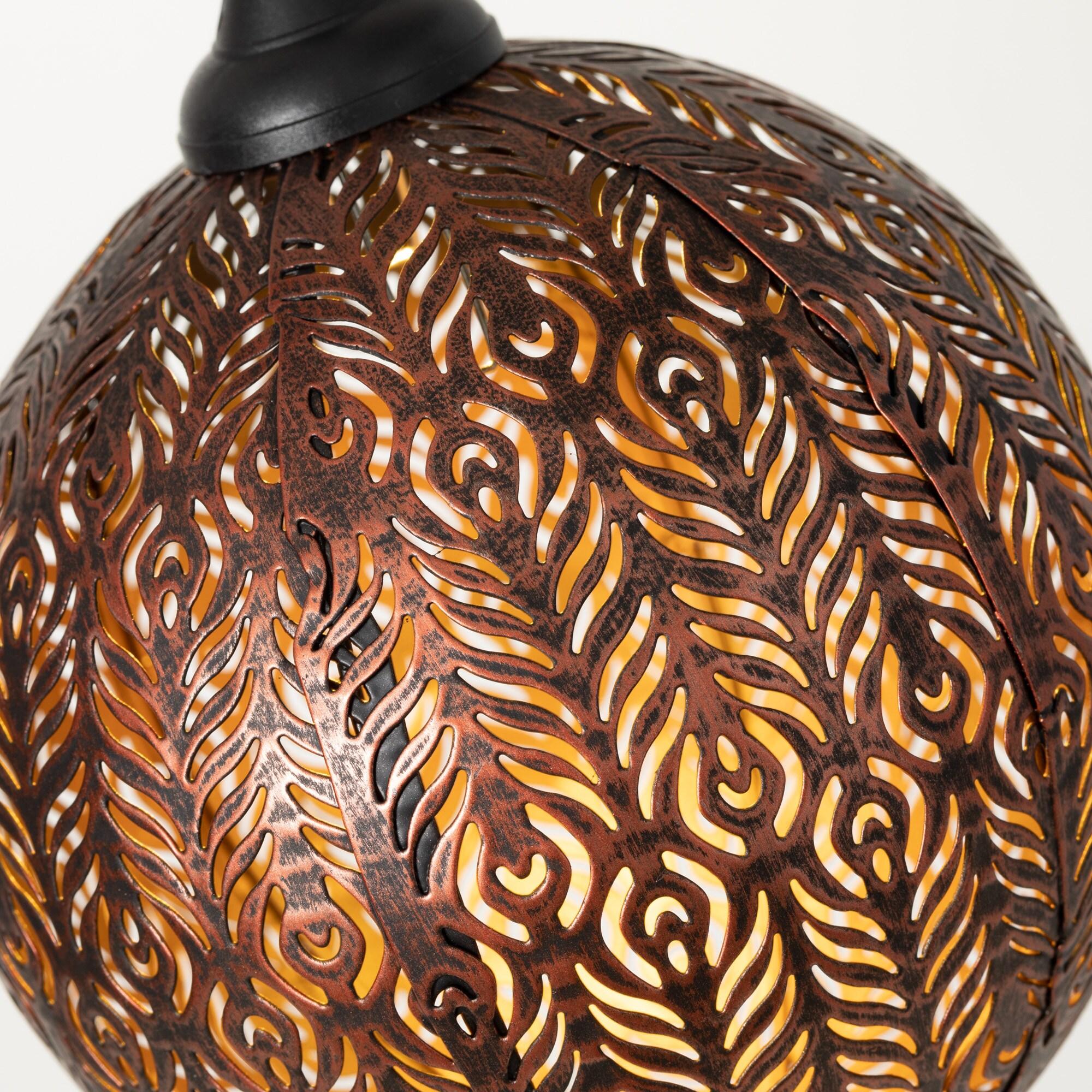 Clover Lane 6" Solar Powered Integrated LED Outdoor Hanging Light