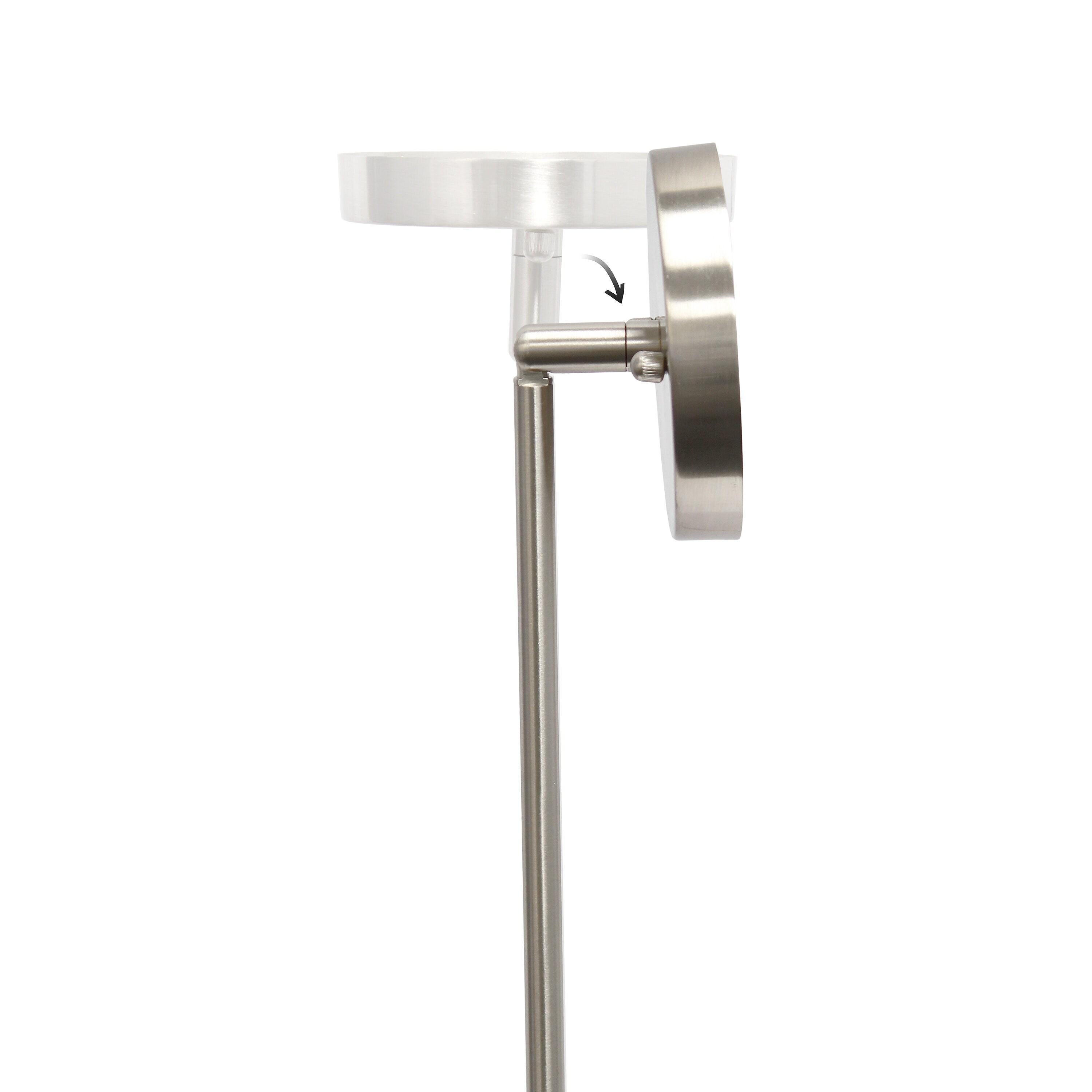 1-Light 5.75" Minimalist Industrial Farmhouse Adjustable Hanging Clear Cylinder Glass Pendant Metallic Silver - Lalia Home: UL Listed, E26 Base
