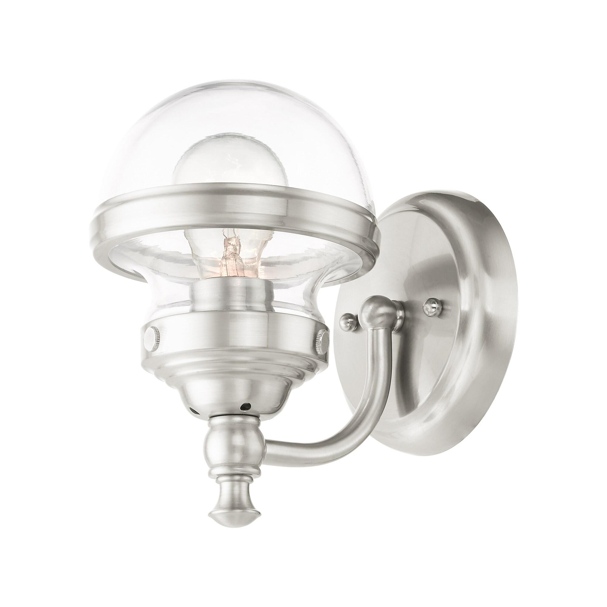 Livex Lighting Oldwick 1 - Light Vanity in  Brushed Nickel