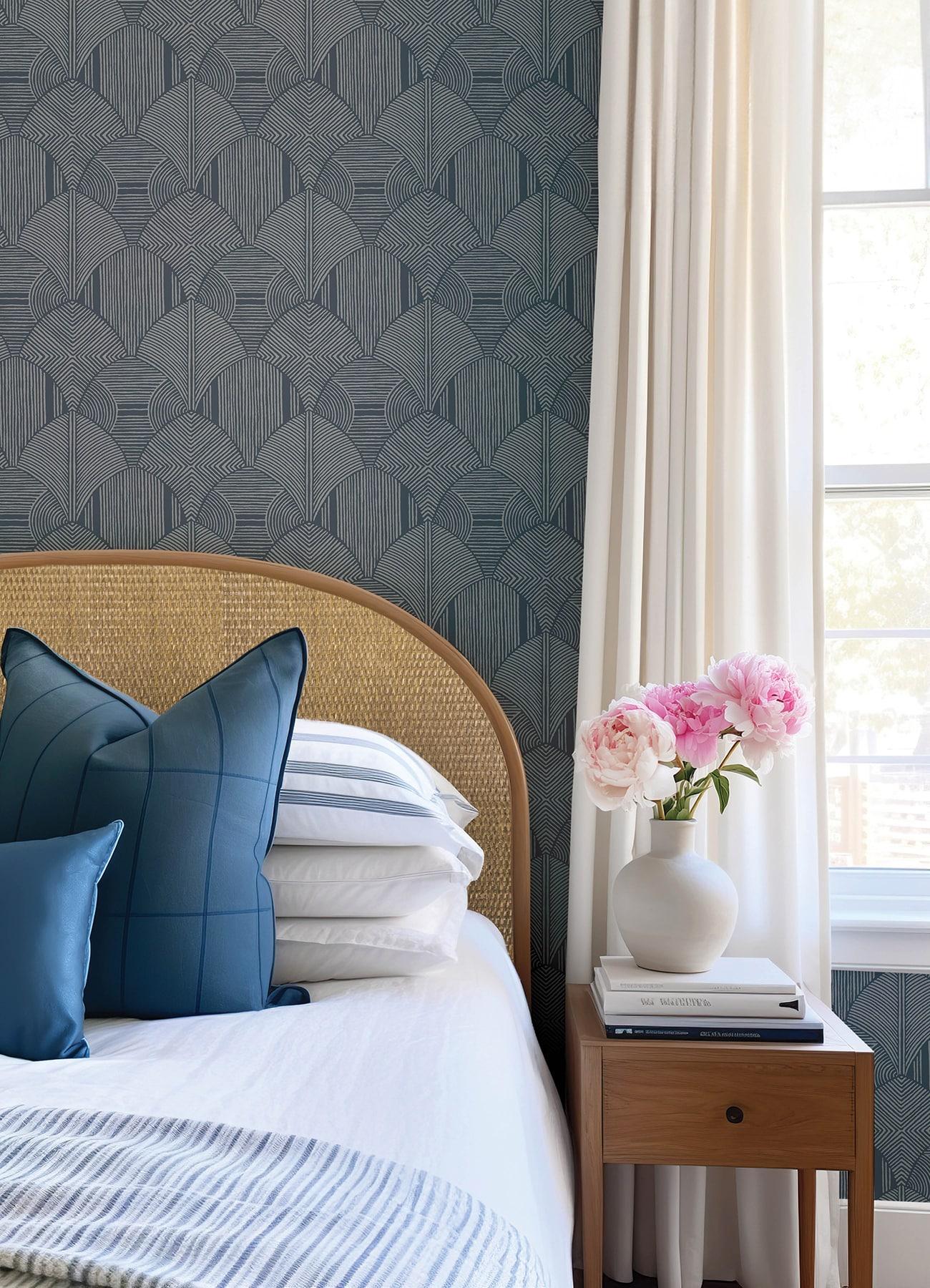 A-Street Prints Meyberg Silver Geometric Wallpaper | Perigold