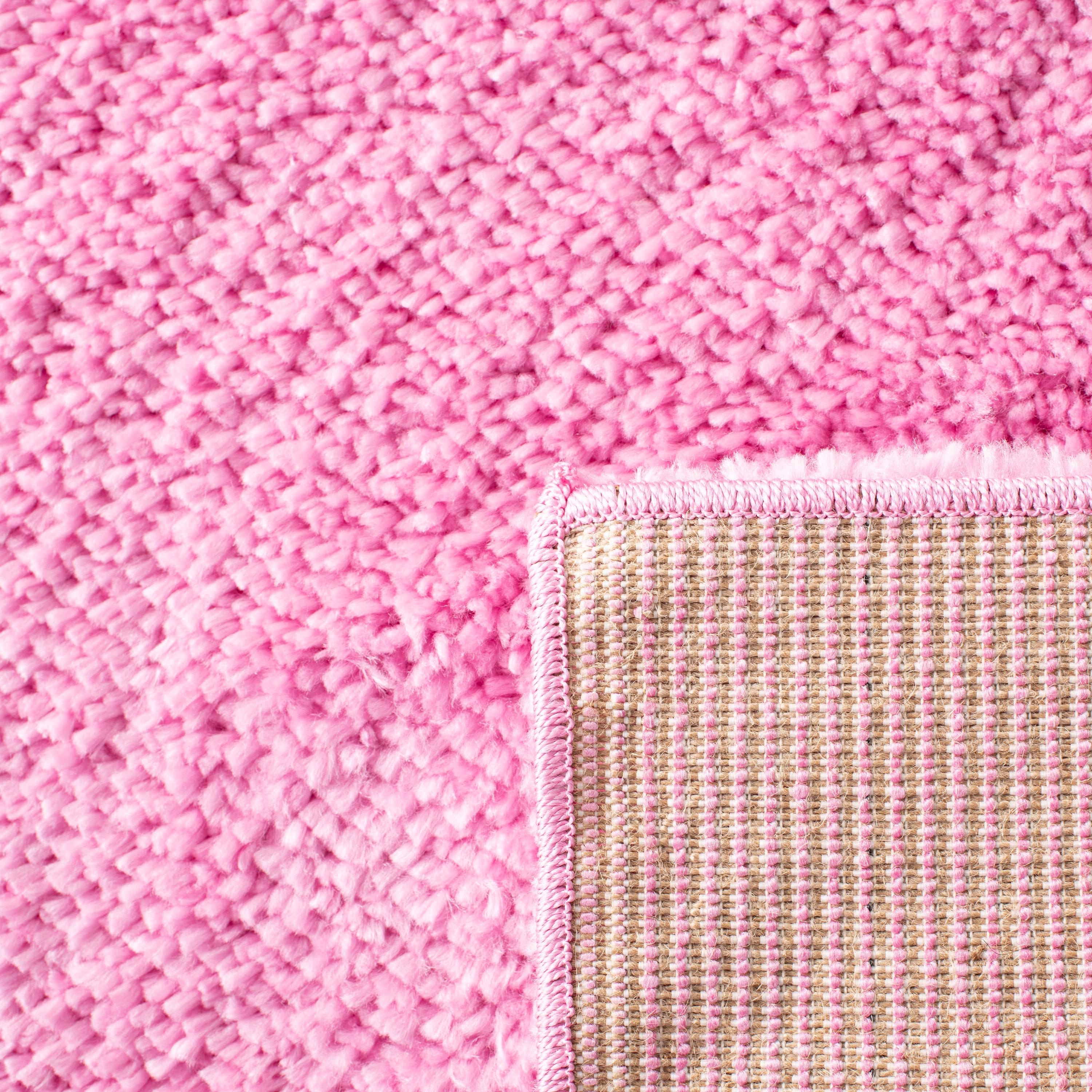 August Shag 900 AUG900 Power Loomed Indoor Area Rug - Pink - 6'x9' - Safavieh