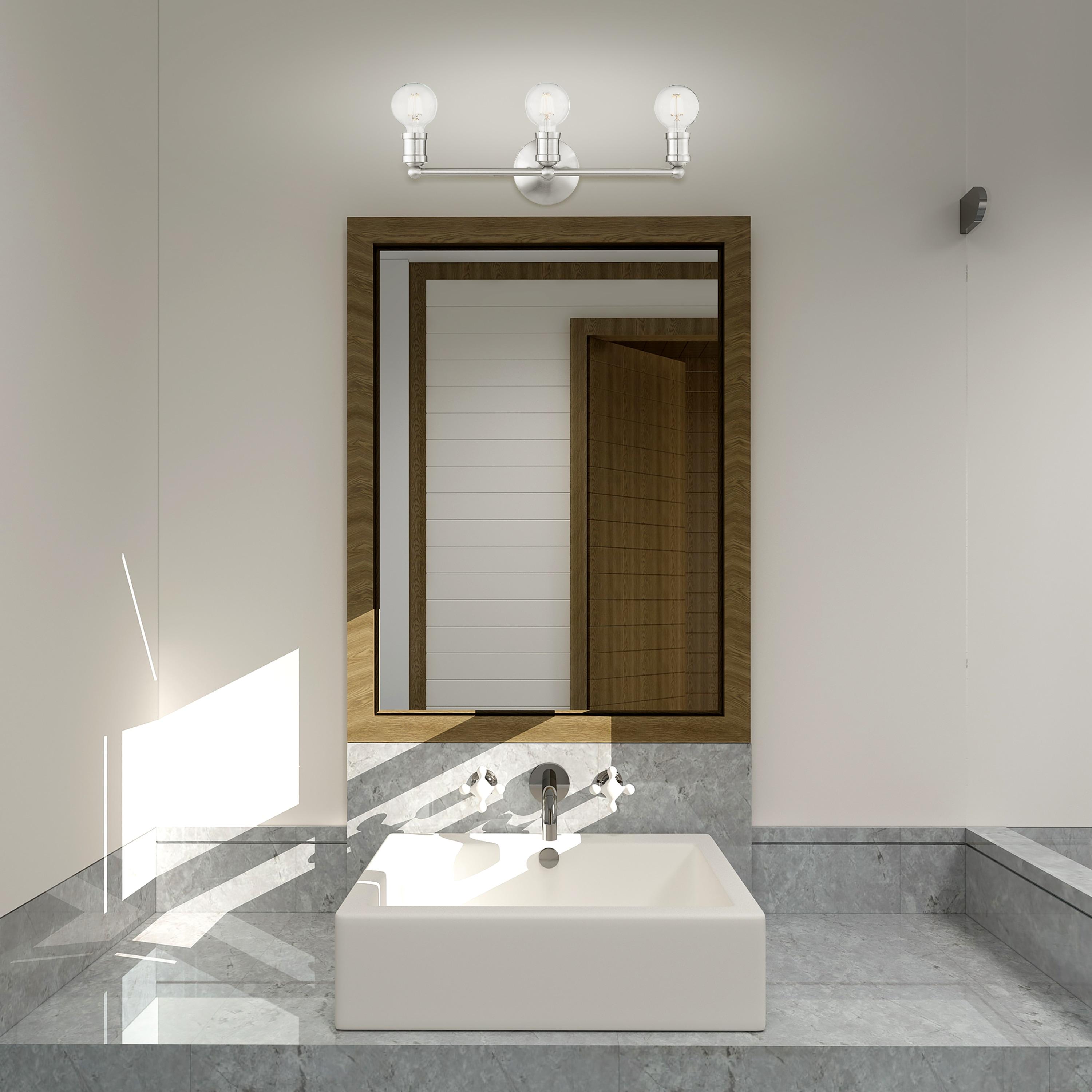 Livex Lighting Lansdale 3 - Light Vanity in  Brushed Nickel