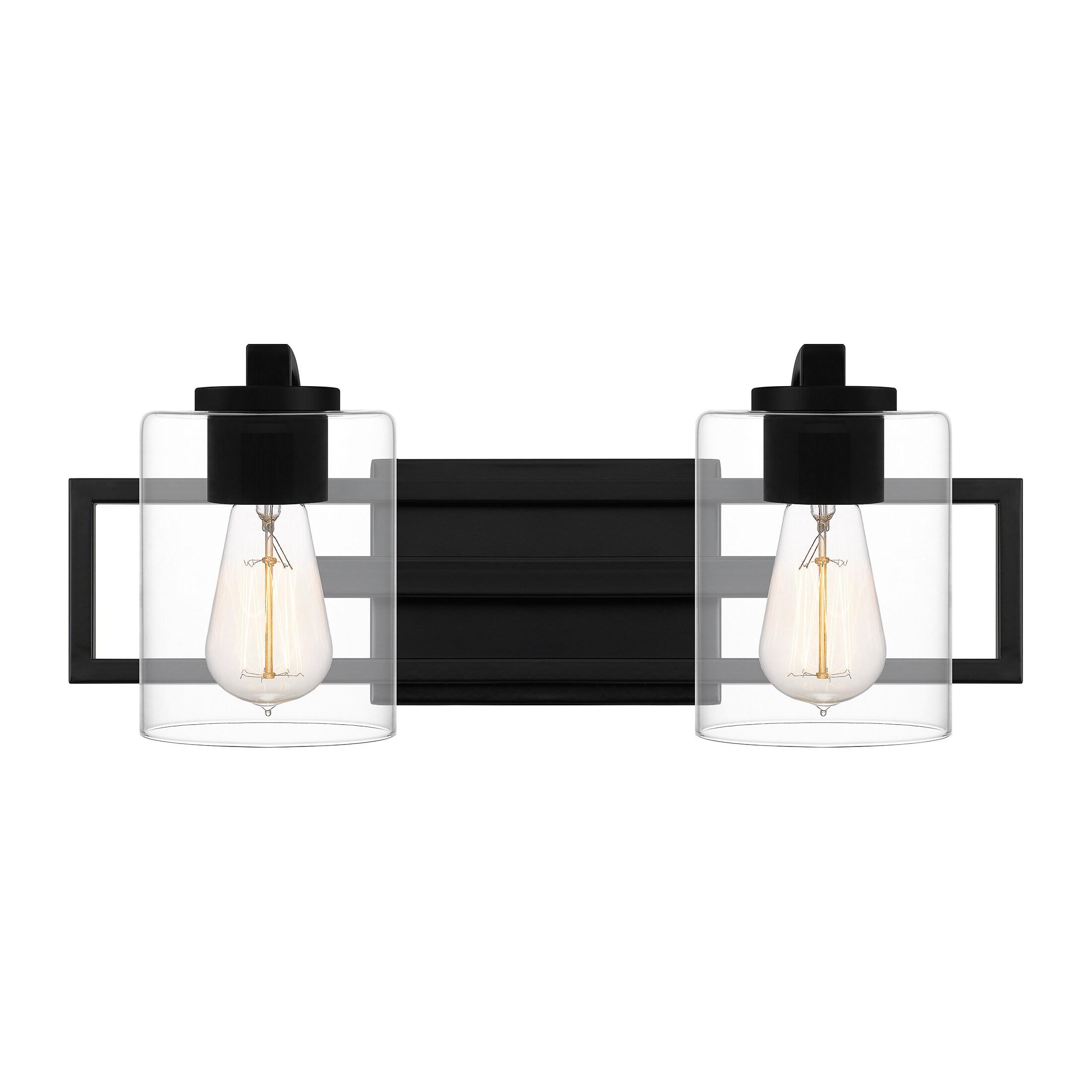 Quoizel Lighting Lansdowne 2 - Light Vanity in  Matte Black