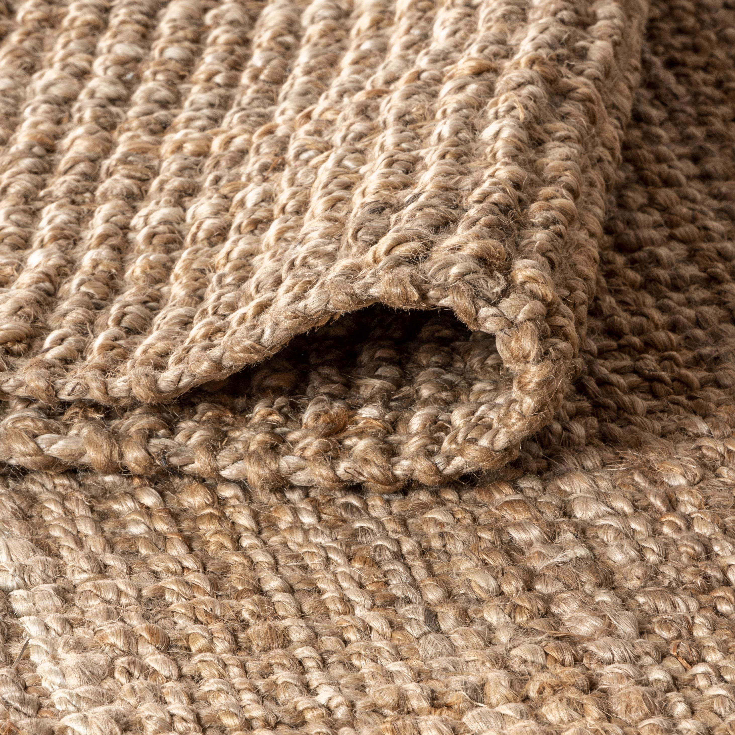 5'x8' Pata Hand Woven Chunky Jute Area Rug, Natural - JONATHAN Y