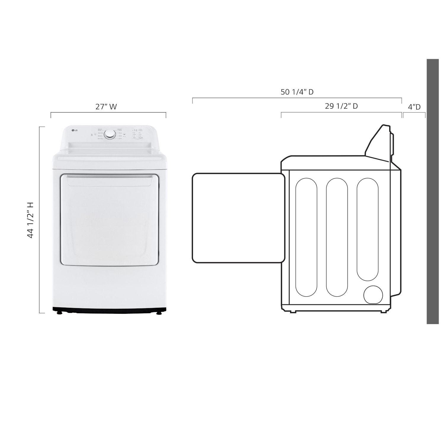 7.3 cu. ft. Ultra Large Capacity Rear Control Gas Dryer with Sensor Dry Technology