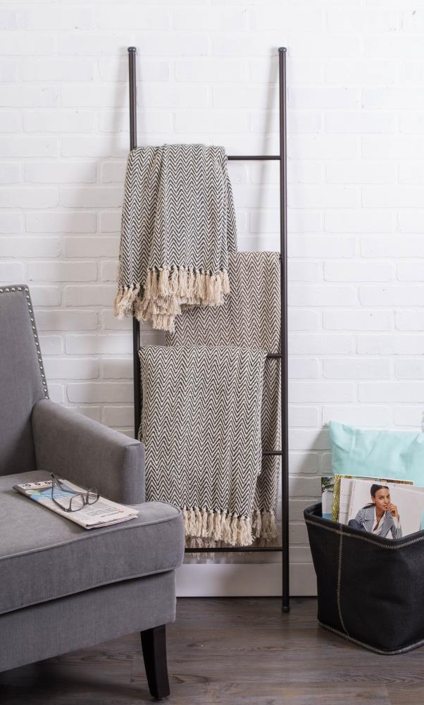 Design Imports Hand Woven Throw Blanket