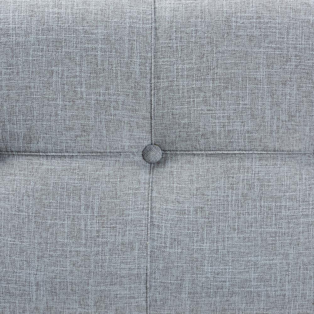 Flynn Fabric Upholstered 2 Drawer Storage Trunk Ottoman Gray/Black - Baxton Studio