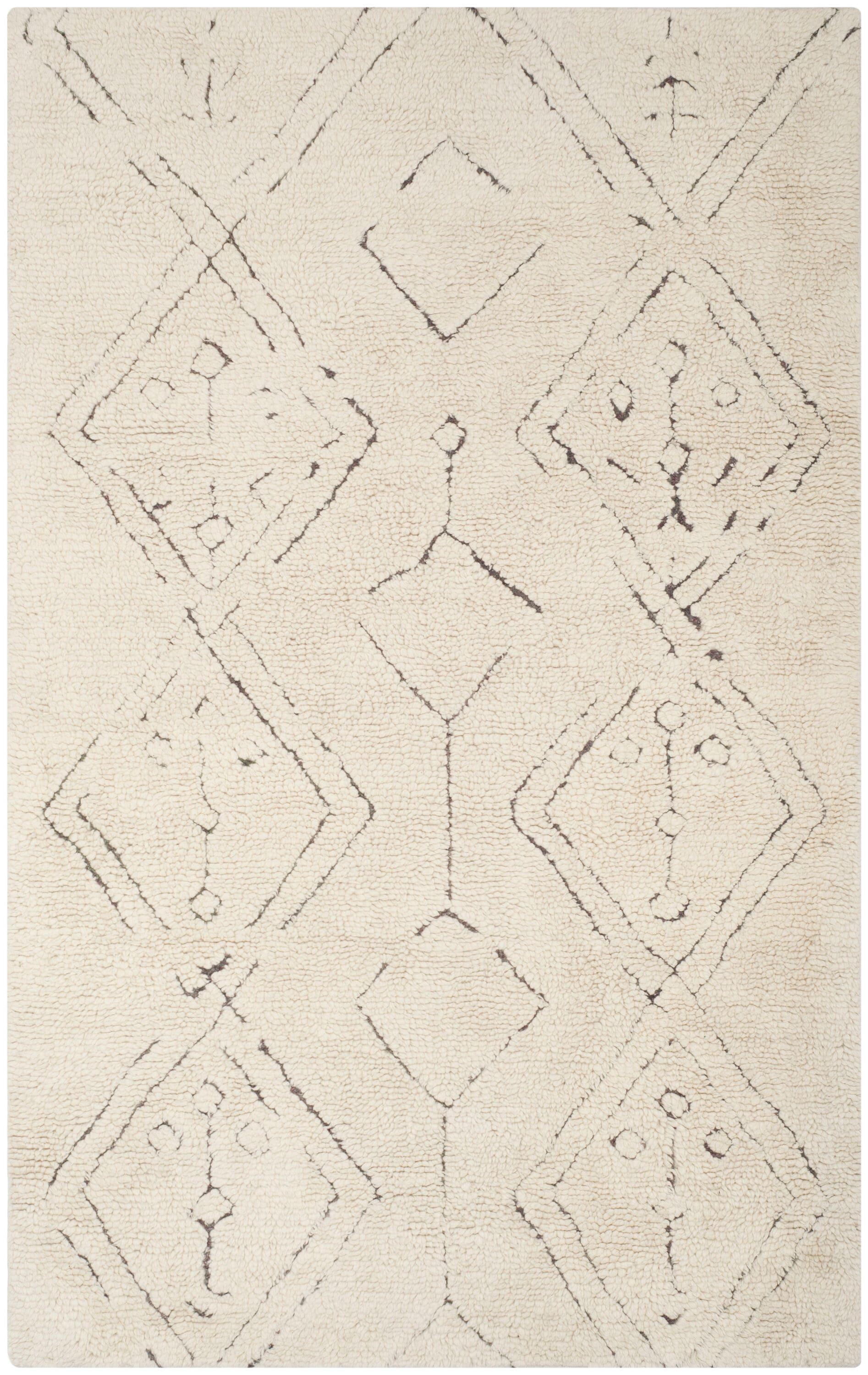 Casablanca CSB212 Hand Tufted Indoor Area Rug - Ivory/Multi - 5'x8' - Safavieh