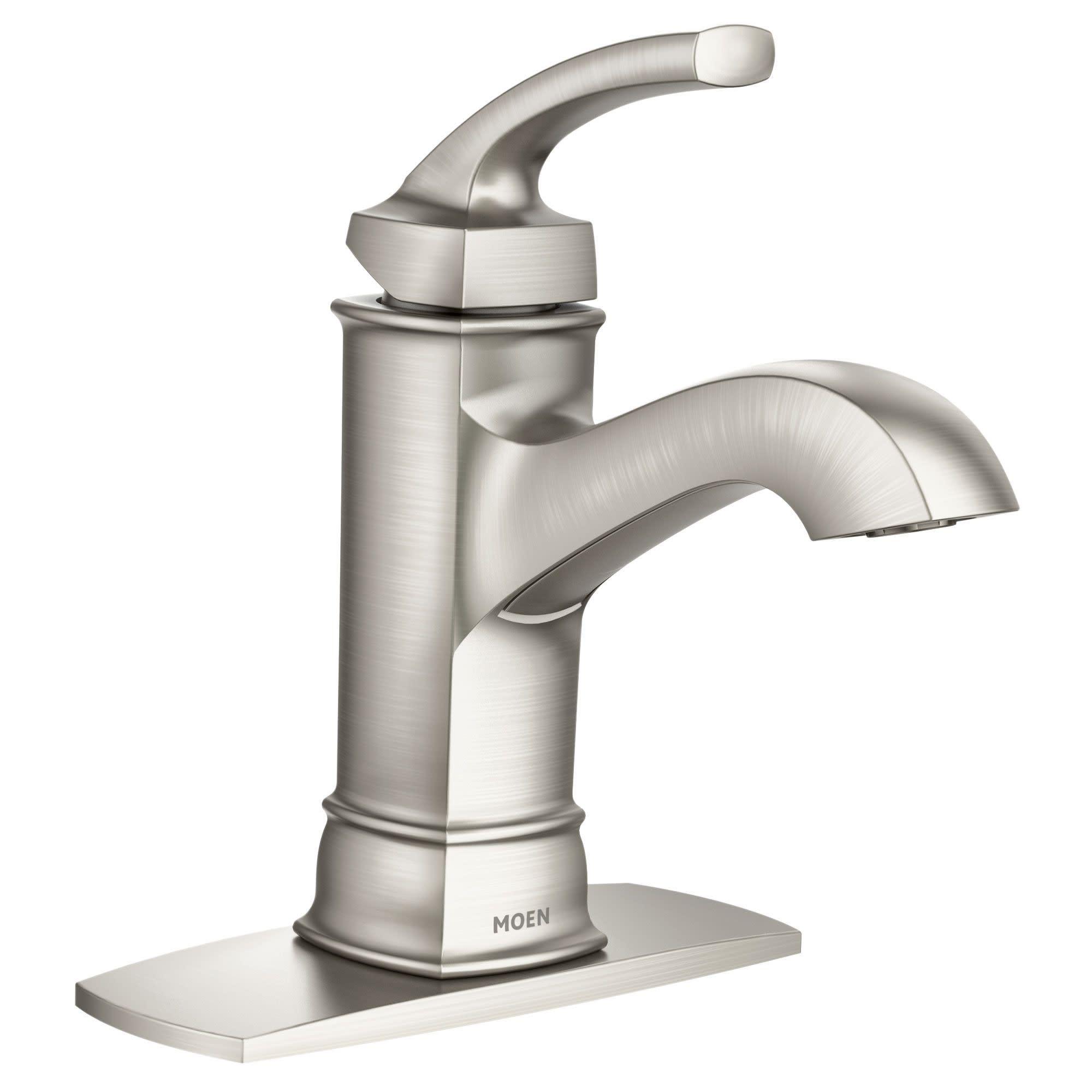 Hensley Brushed Nickel Single Handle Bathroom Faucet