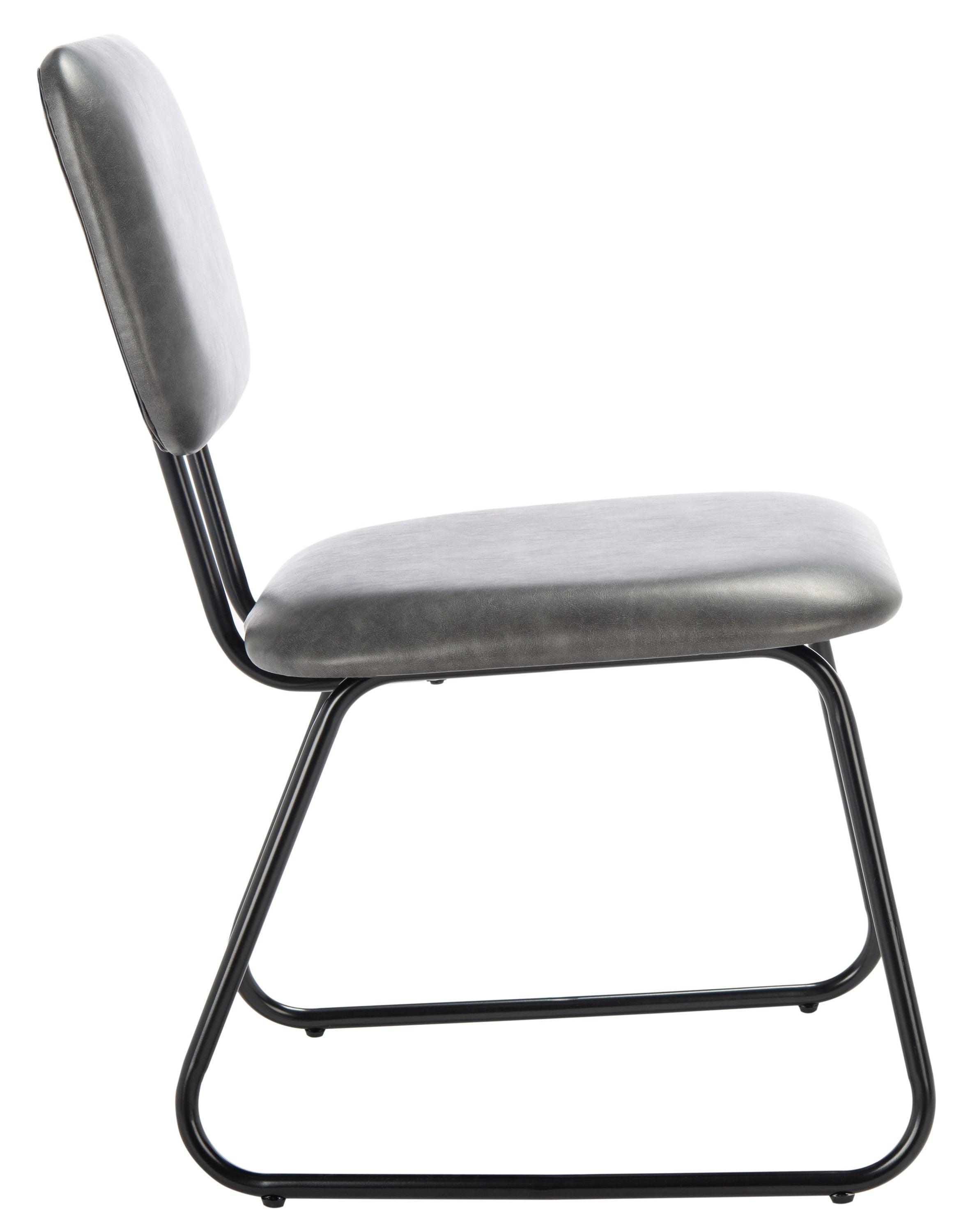 Chavelle Side Chair (Set Of 2) - Grey/Black - Safavieh