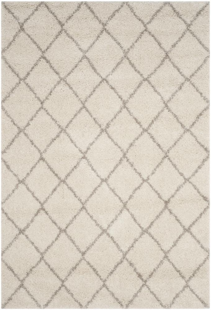 Arizona Shag ASG742 Power Loomed Indoor Area Rug - Ivory/Beige - 9'x12' - Safavieh