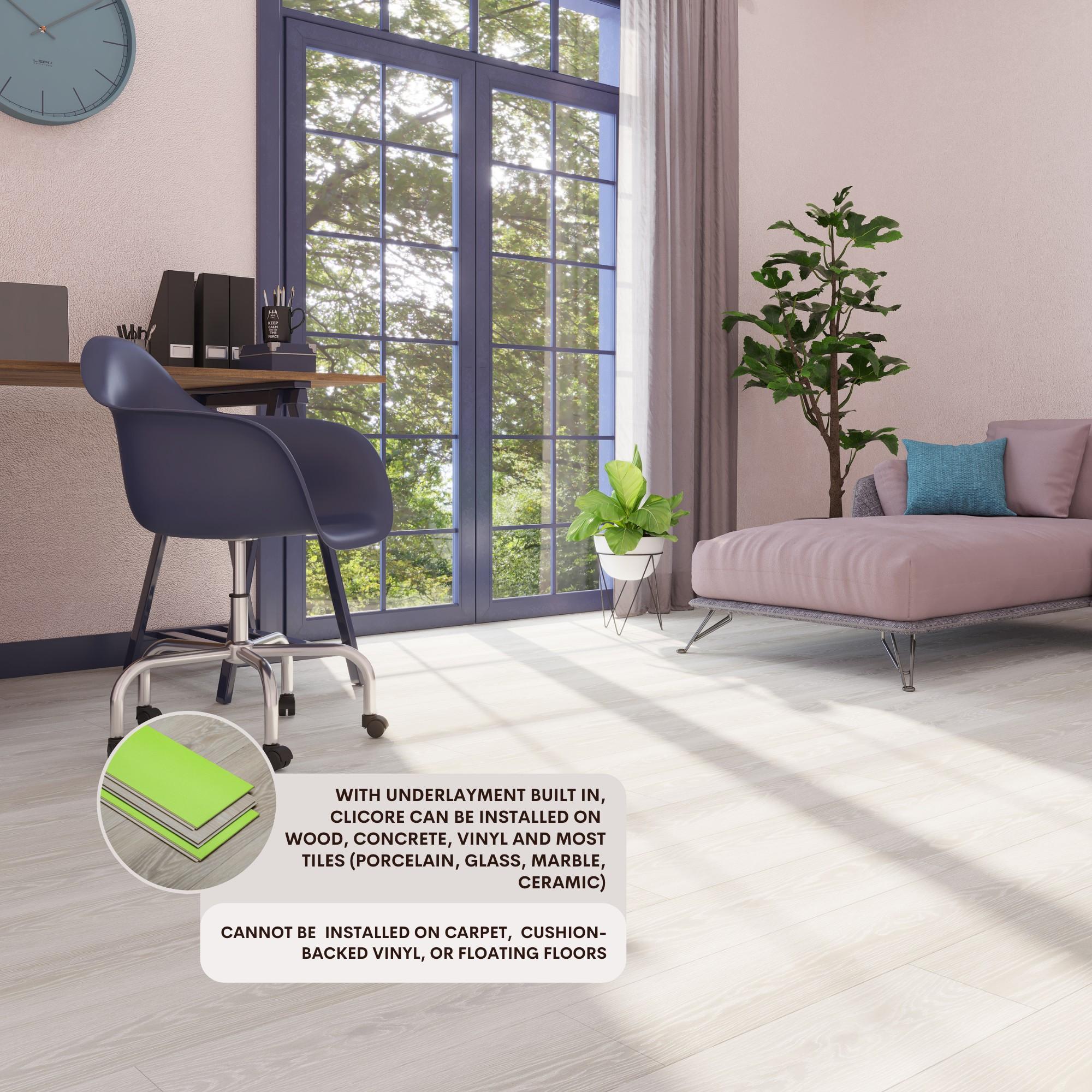 Lucida USA MaxCore Pro 20mil x 7.3" W x 48" L Click Lock Luxury Vinyl Plank Flooring