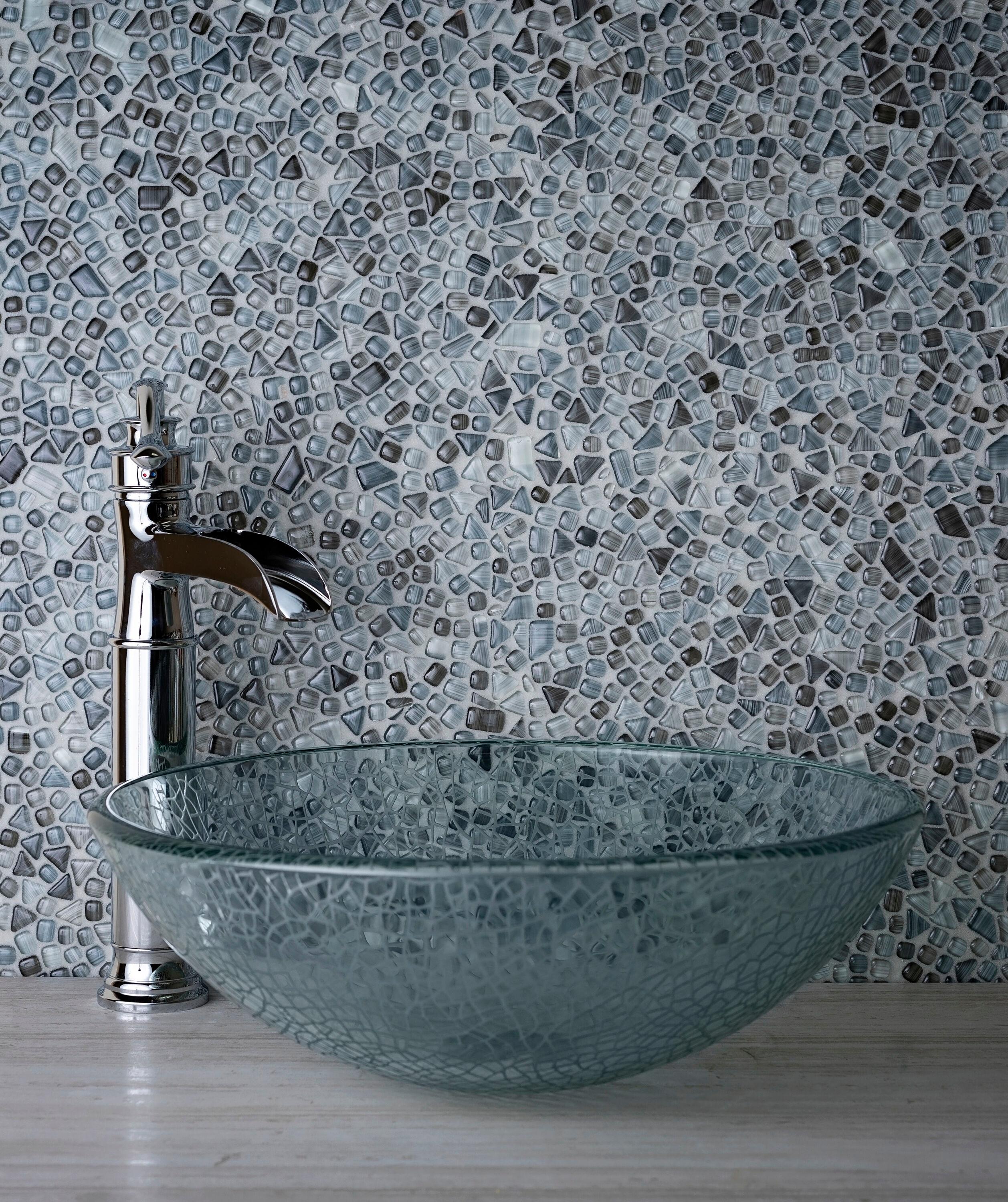 Glass Pebbles Mosaic Wall & Floor Tile