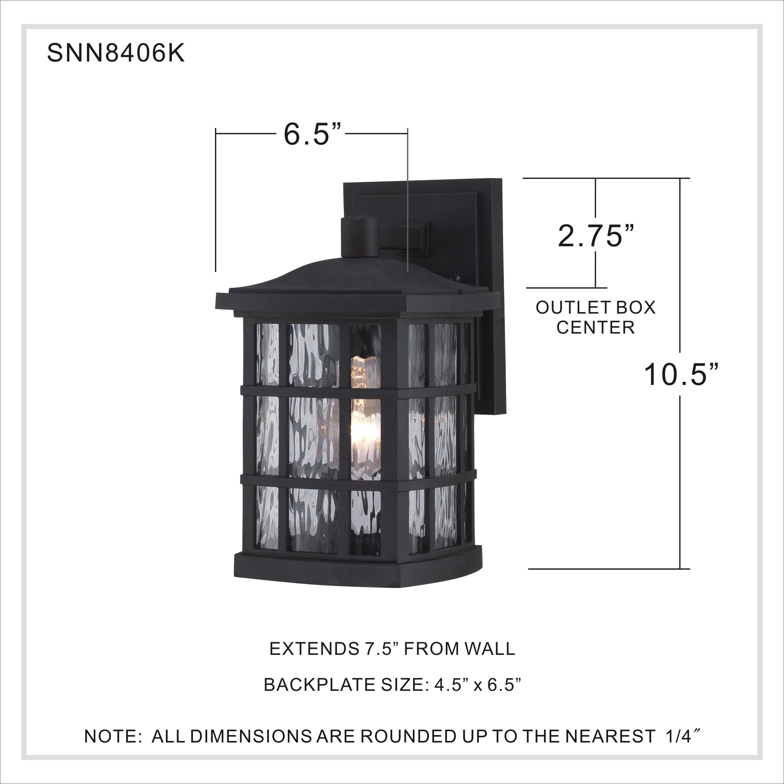 Quoizel Lighting Stonington 1 - Light Sconce in  Mystic Black
