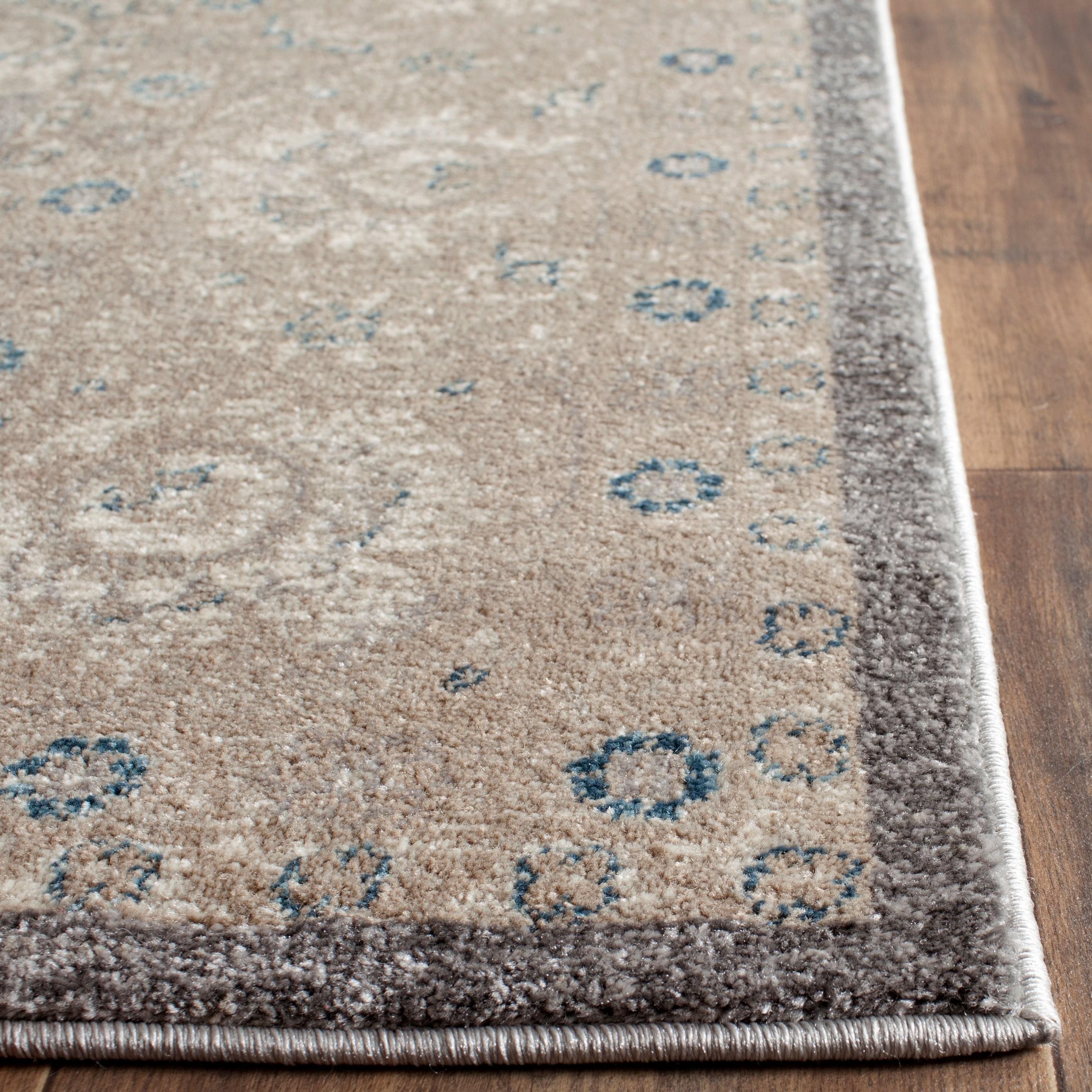 Sofia SOF330 Power Loomed Indoor Area Rug - Light Grey/Beige - 6'7"x9'2" - Safavieh.