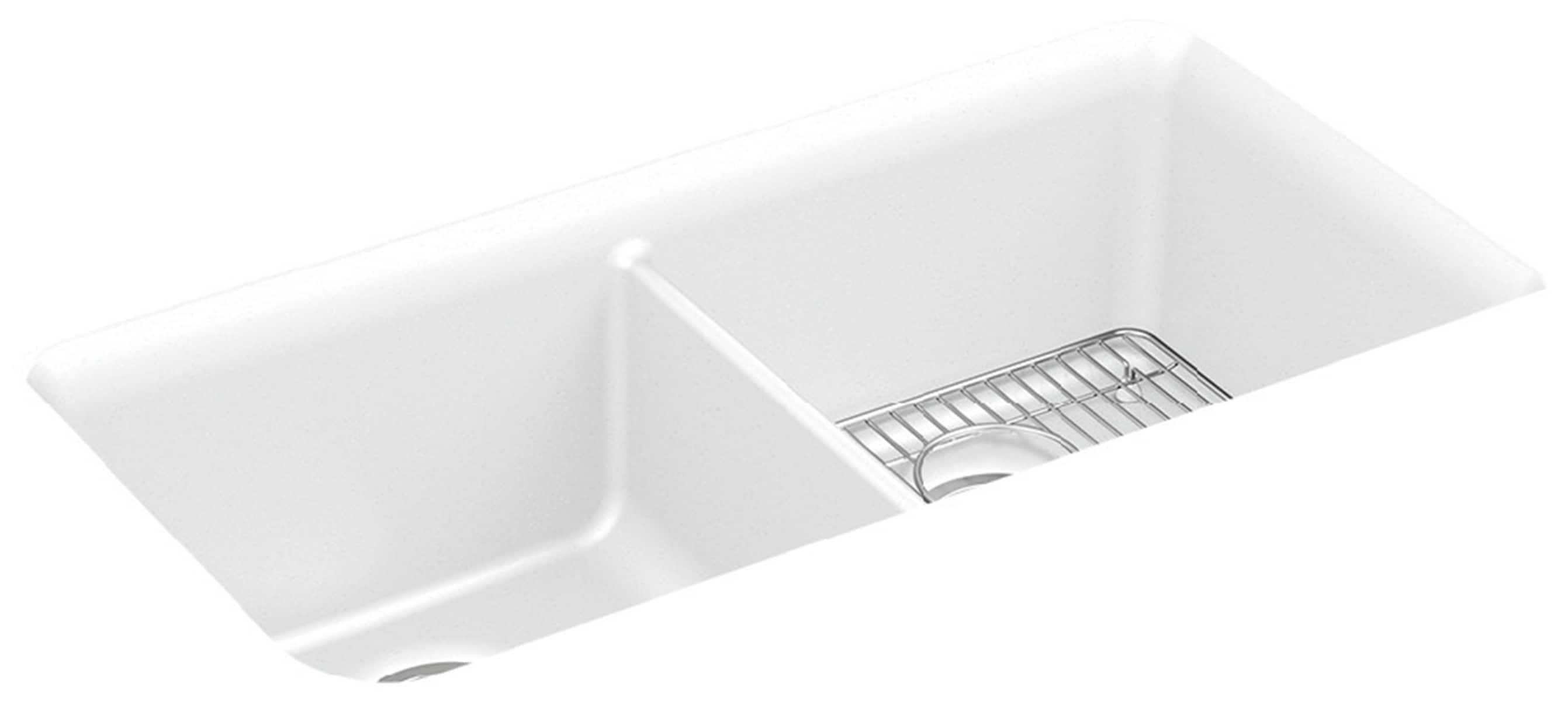 Cairn® 34" L x 18" W Under-Mount Double-Equal Kitchen Sink