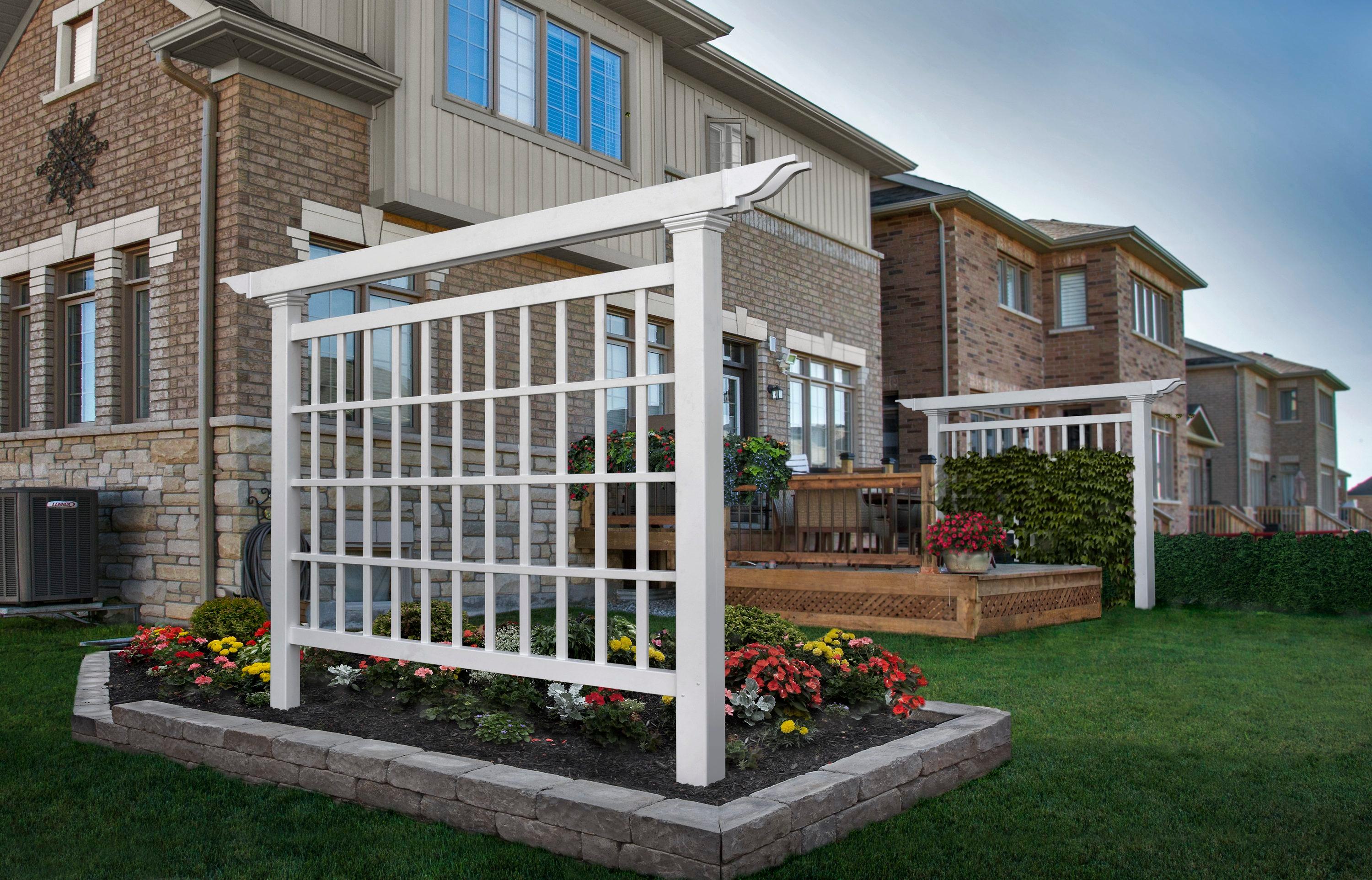 Vita Camden 90'' H x 4'' W Vinyl Lattice Panel Trellis