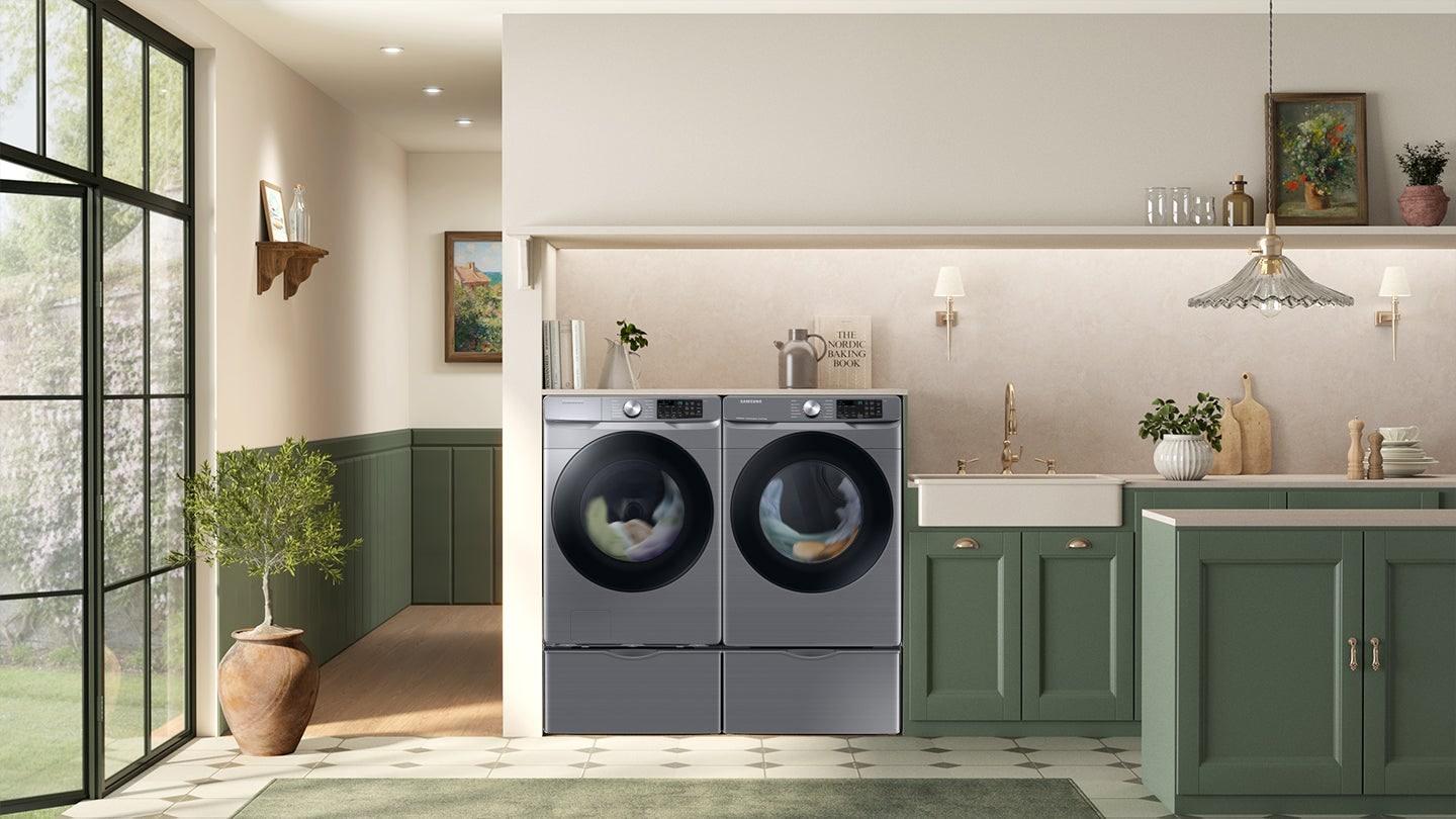 Samsung 4.5 cu. ft. Large Capacity Smart Front Load Washer with Super Speed Wash