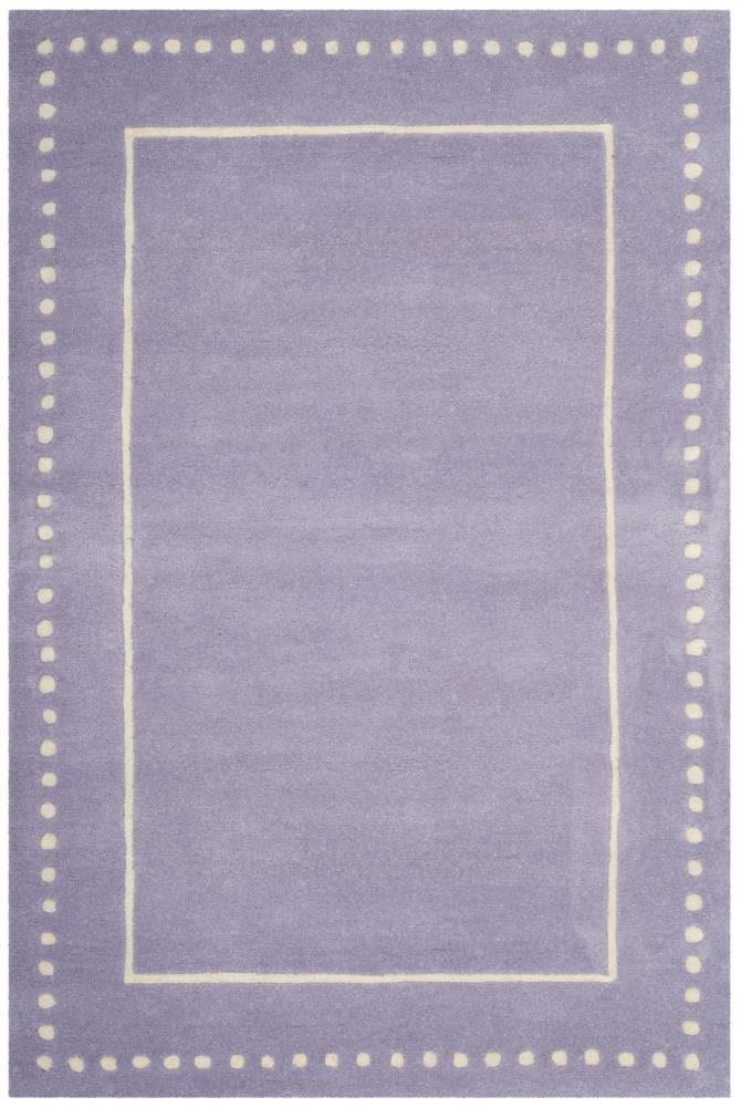 Bella BEL151 Hand Tufted Area Rug - Lavander/Ivory - 4'x6' - Safavieh.