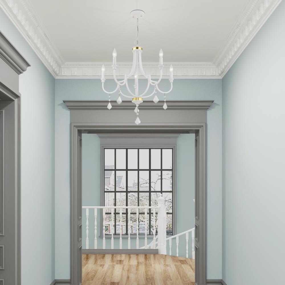 Livex Lighting Glendale 5 - Light Chandelier in  White